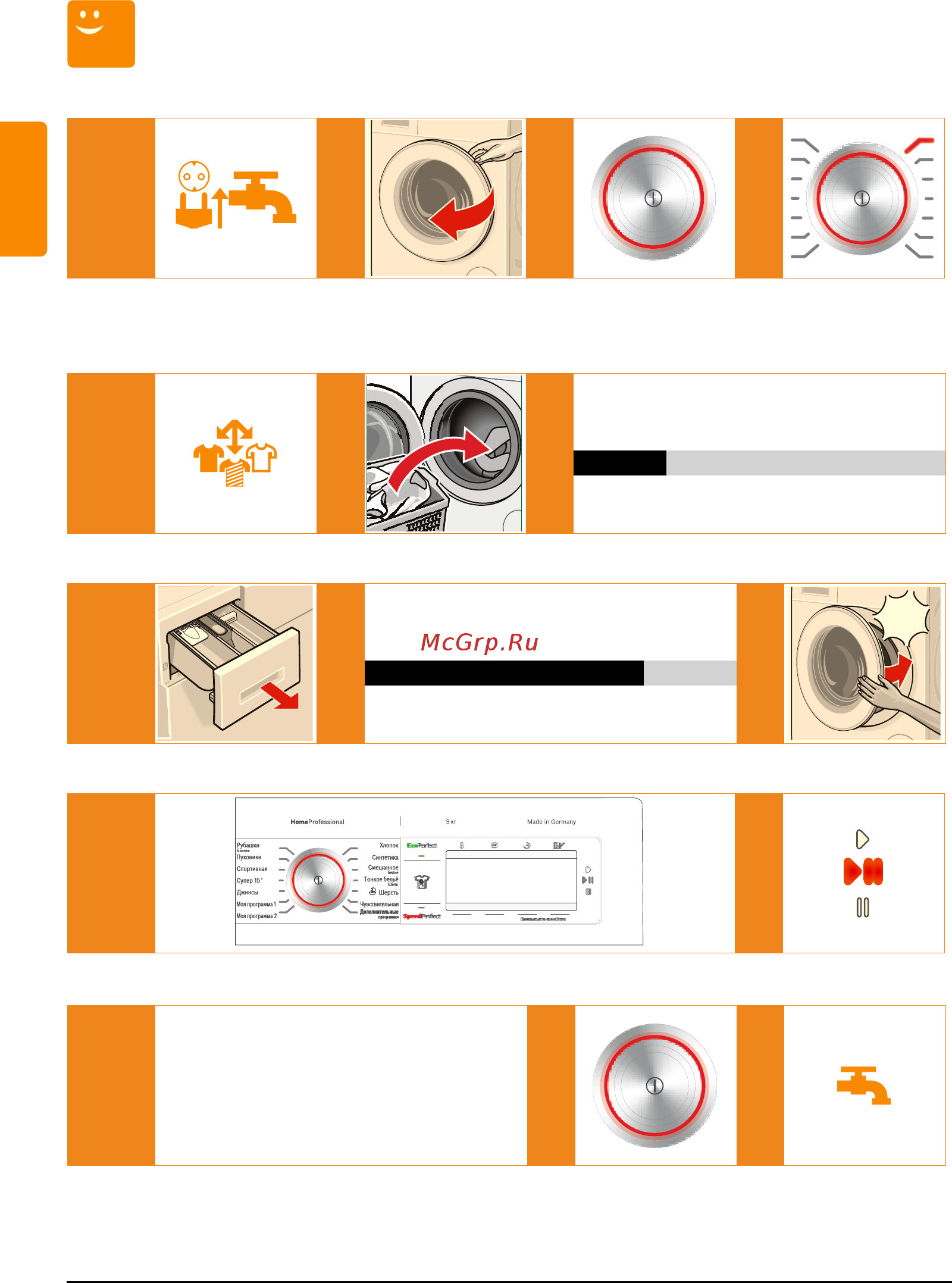 Bosch WAY28741OE [8/60] Самая важная информация вкратце