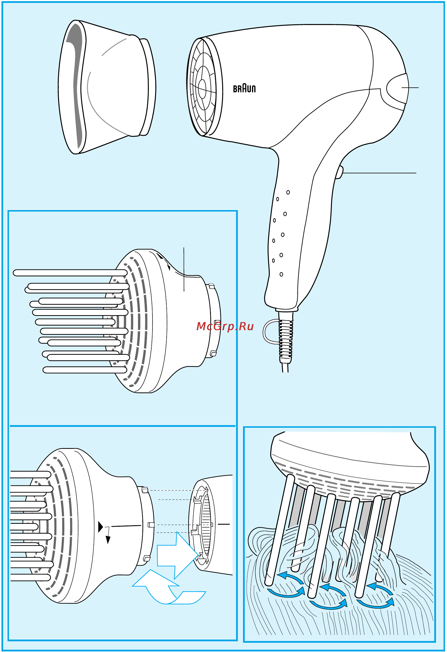 Braun B1200_00 Инструкция по эксплуатации онлайн [3/9] 125744