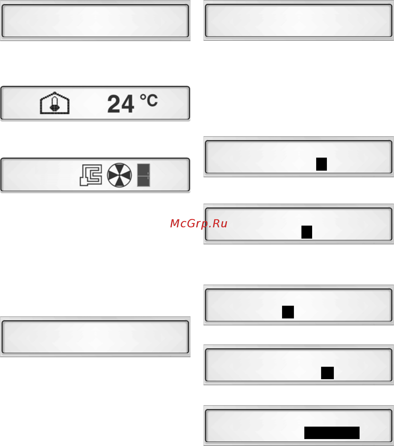 Bosch KGS-3822 IE [10/29] Индикация на дисплее
