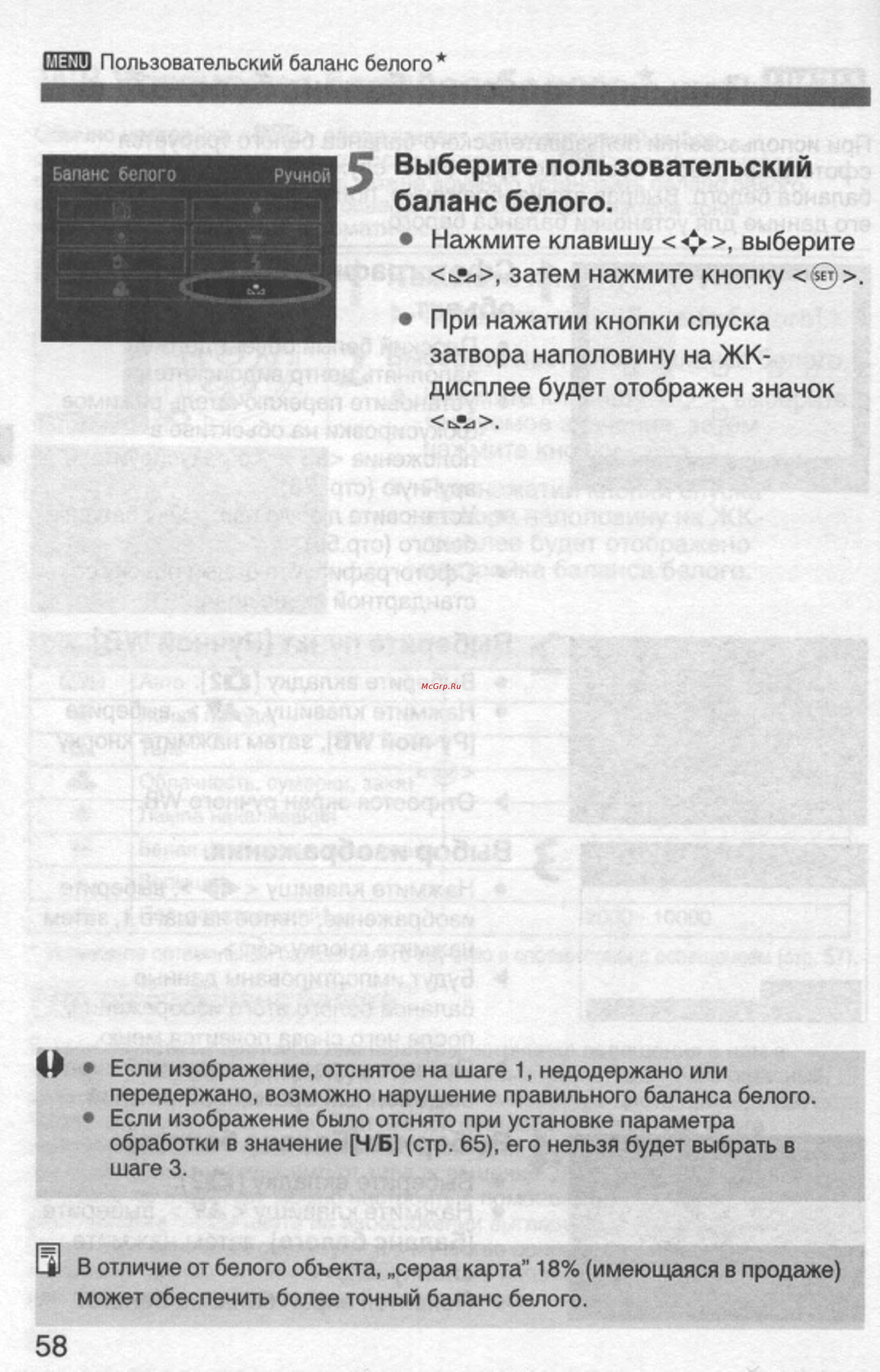Canon EOS 350D 18-55 USM [58/154] Баланс белого