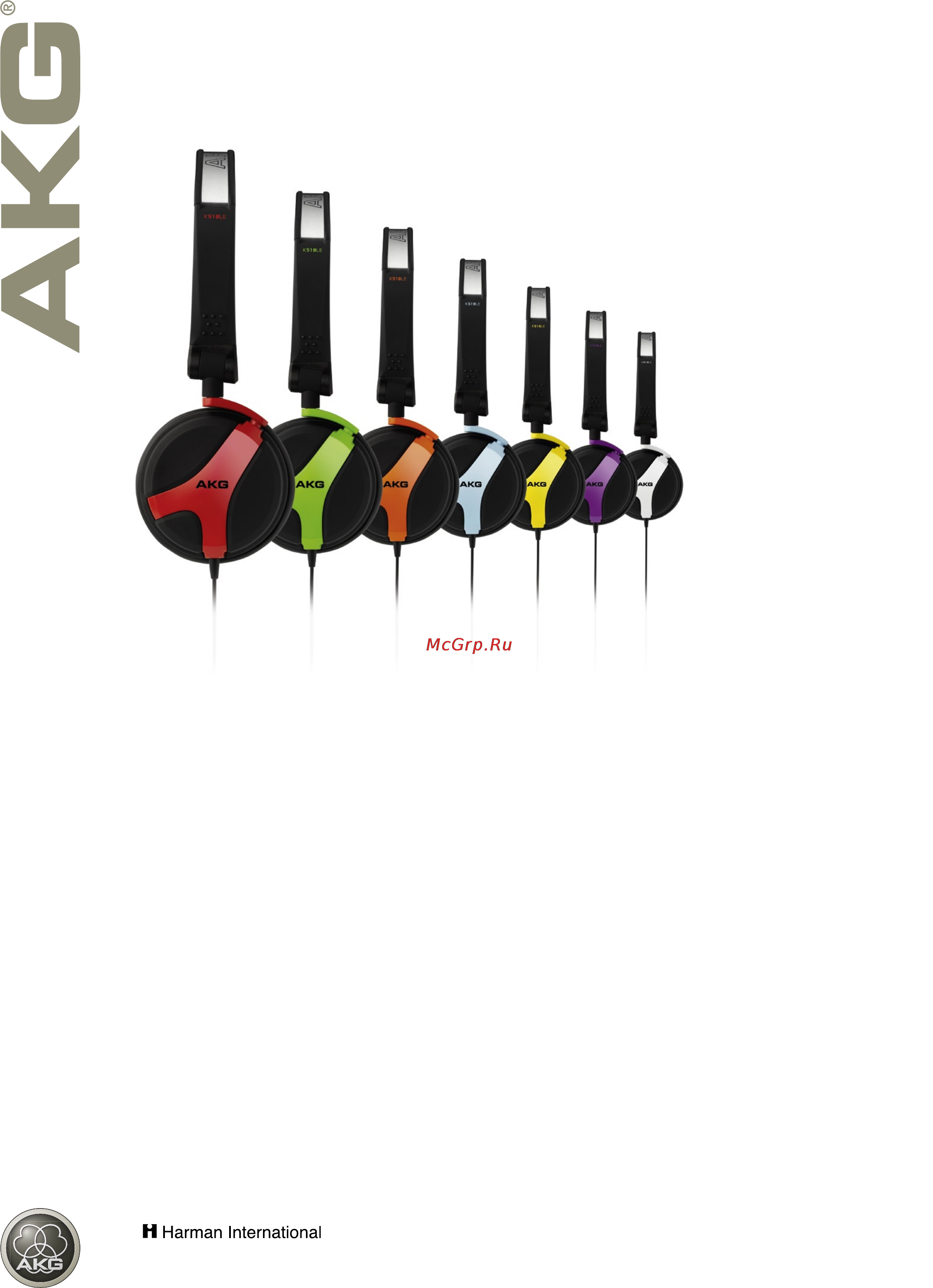 AKG K 518 LE Yellow Спецификации онлайн