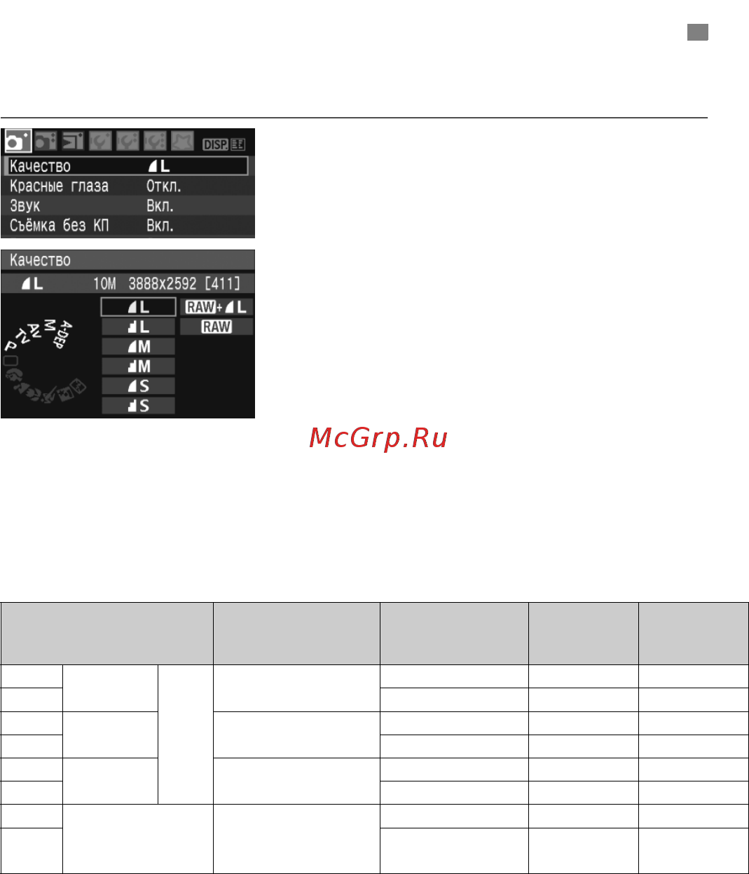 Canon EOS 1000D BODY [64/196] Установка уровня качества записываемых изображений