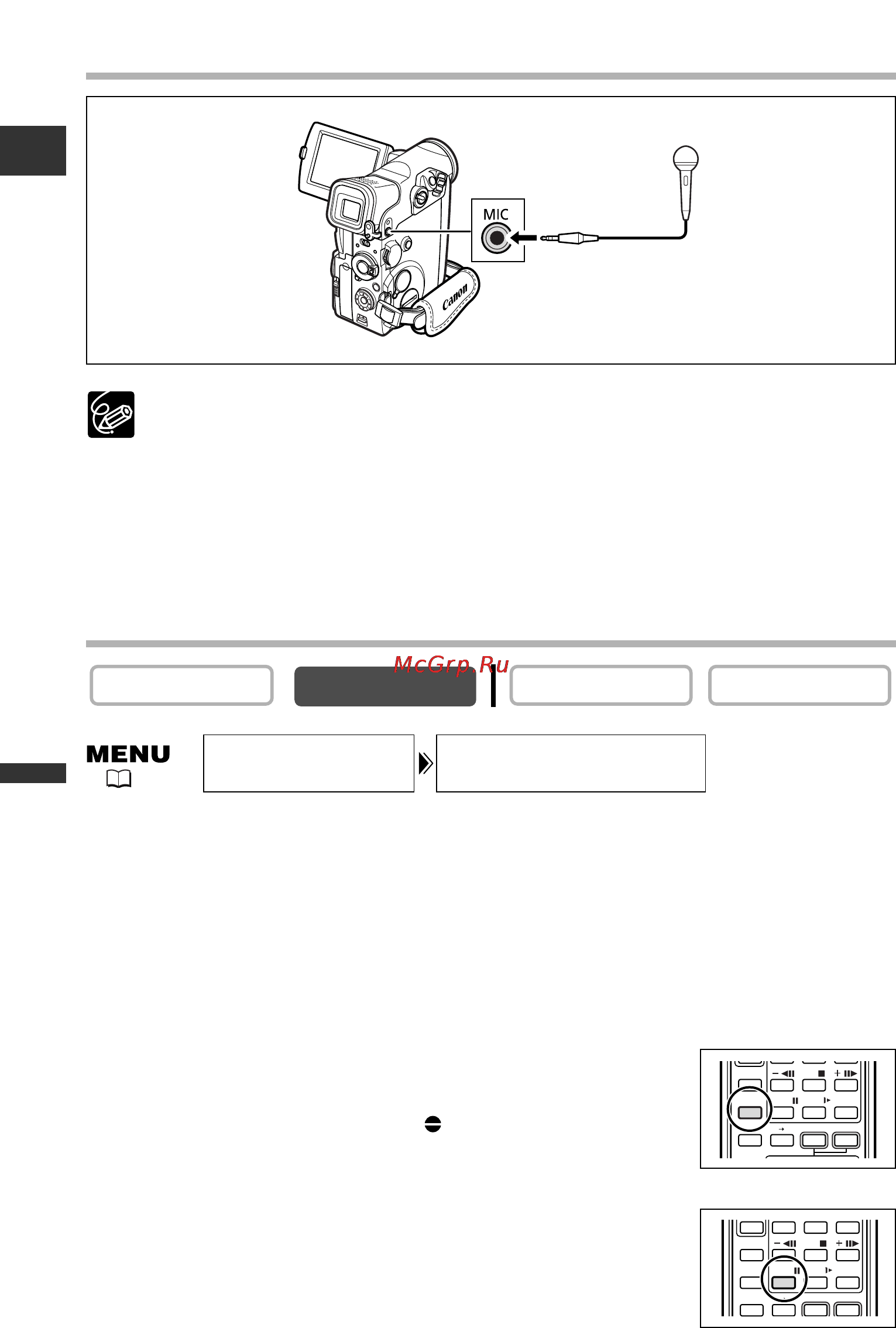 Canon MV-X10 i [96/163] Использование микрофона