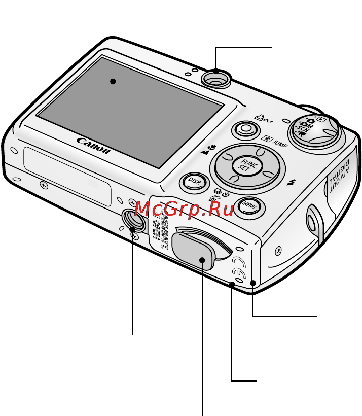 Canon IXUS 700 Silver [16/196] Вид сзади