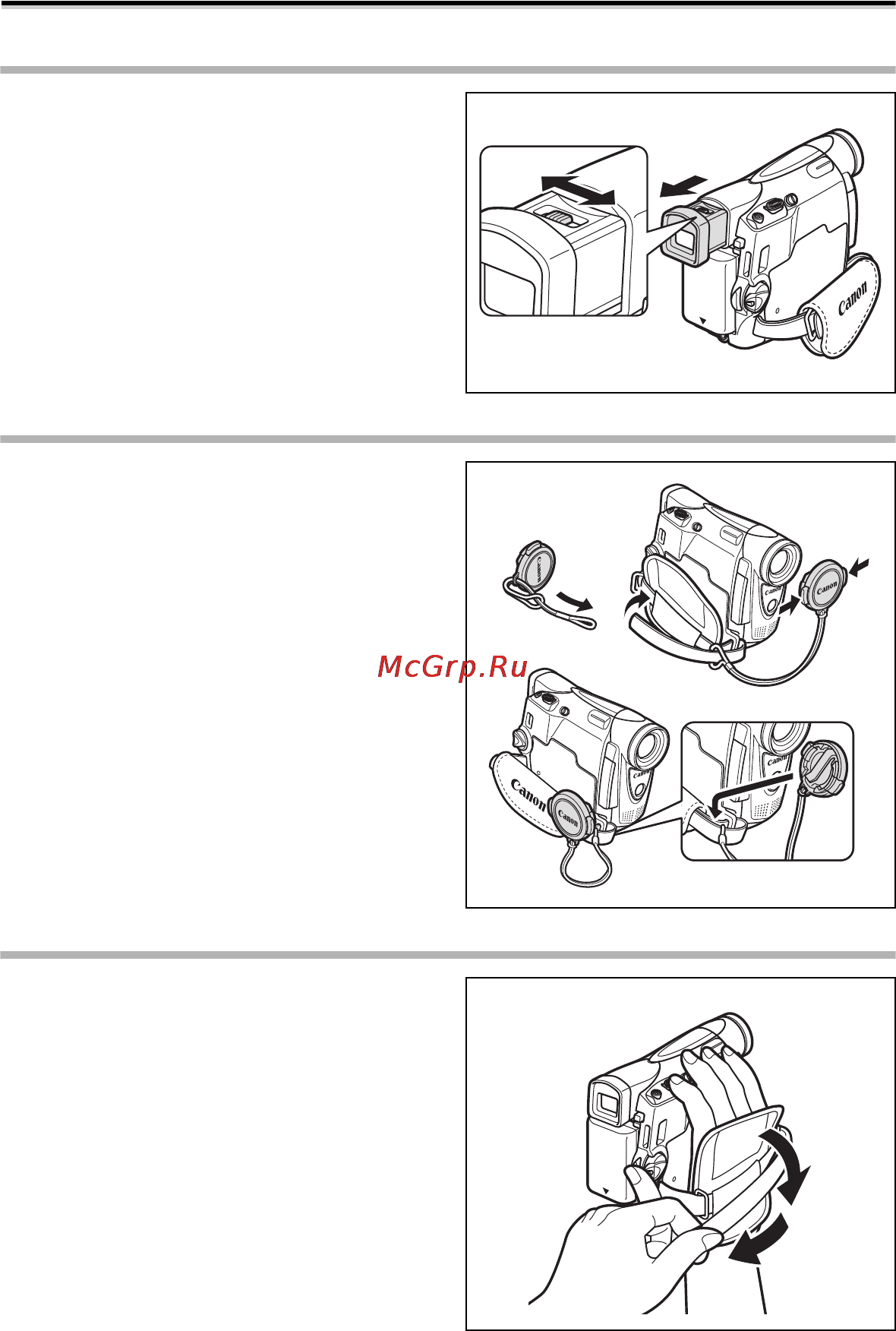 Canon MV-850i [16/147] Подготовка видеокамеры
