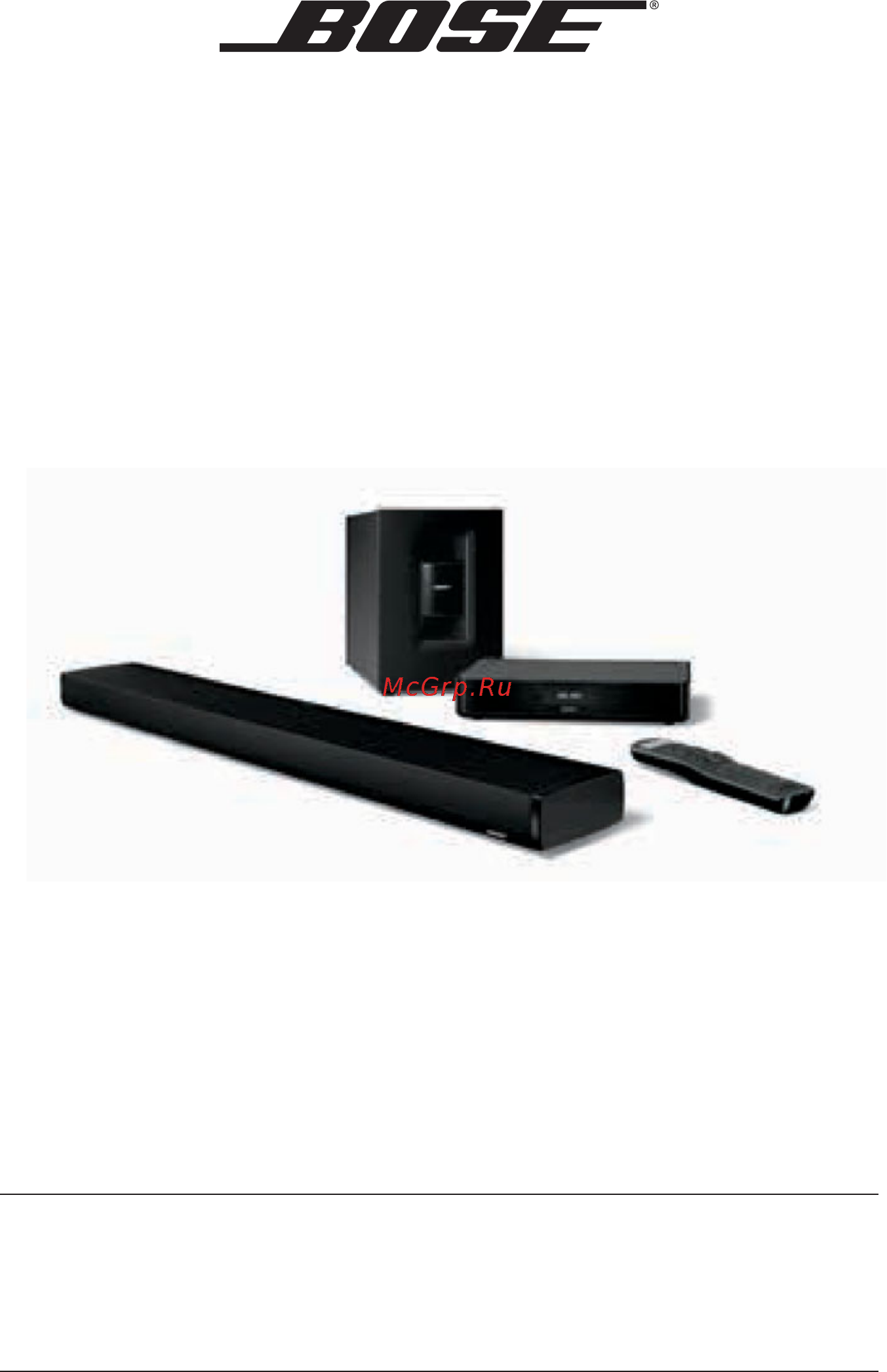 Bose CineMate 120 Black Инструкция по эксплуатации онлайн