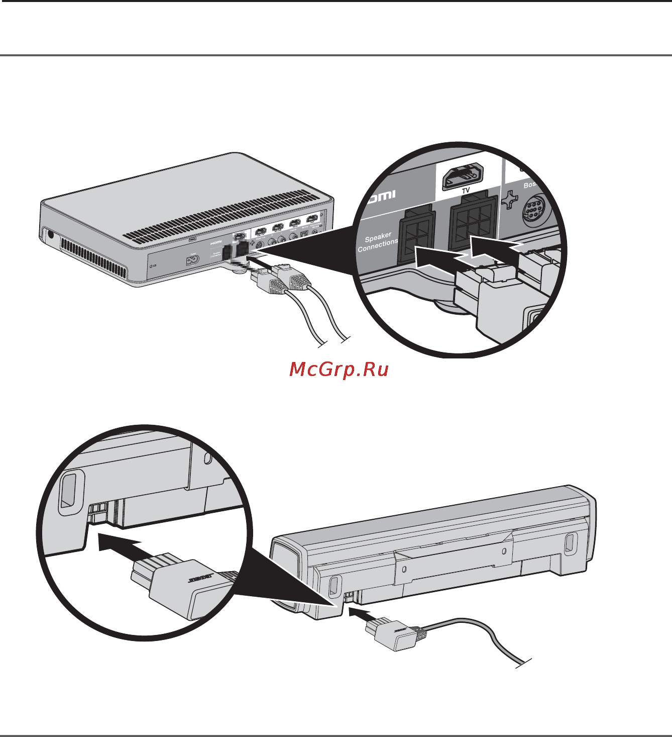 Bose CineMate 120 Black [12/32] Настенный монтаж звуковой панели