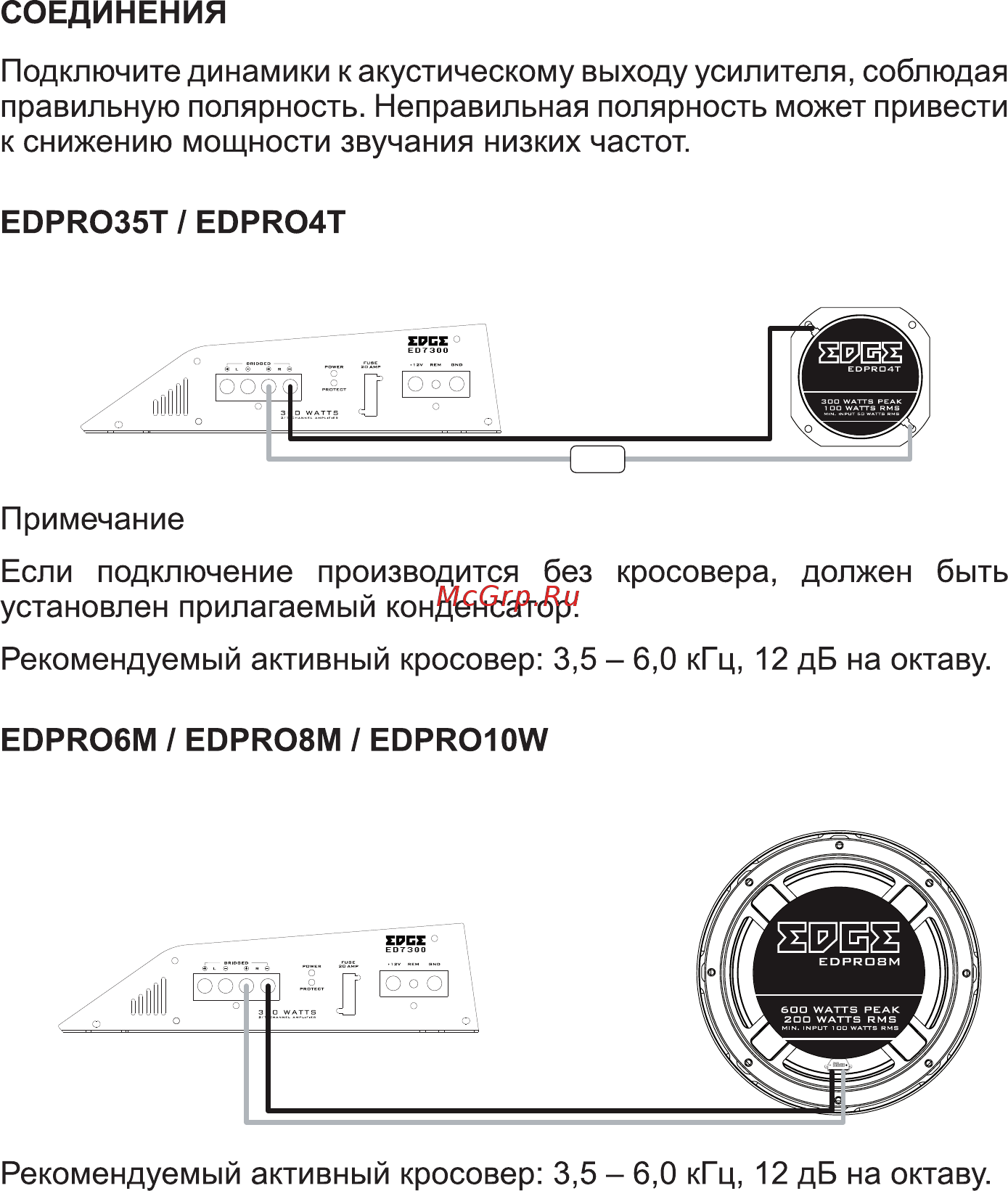 Edge EDPRO6M-E4 Инструкция по эксплуатации онлайн [5/7] 126364