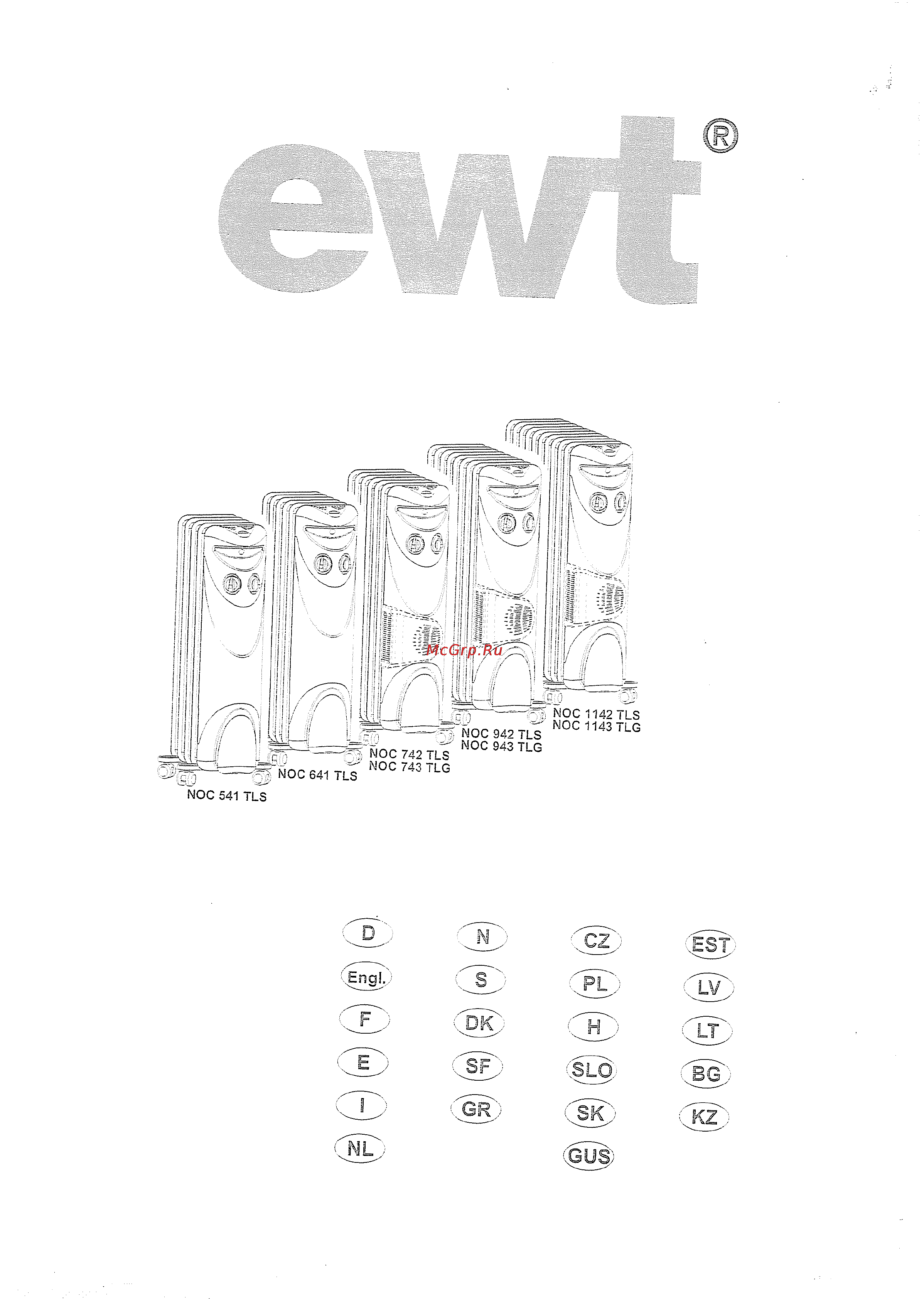 Ewt NOC 743 TLG Инструкция по эксплуатации онлайн