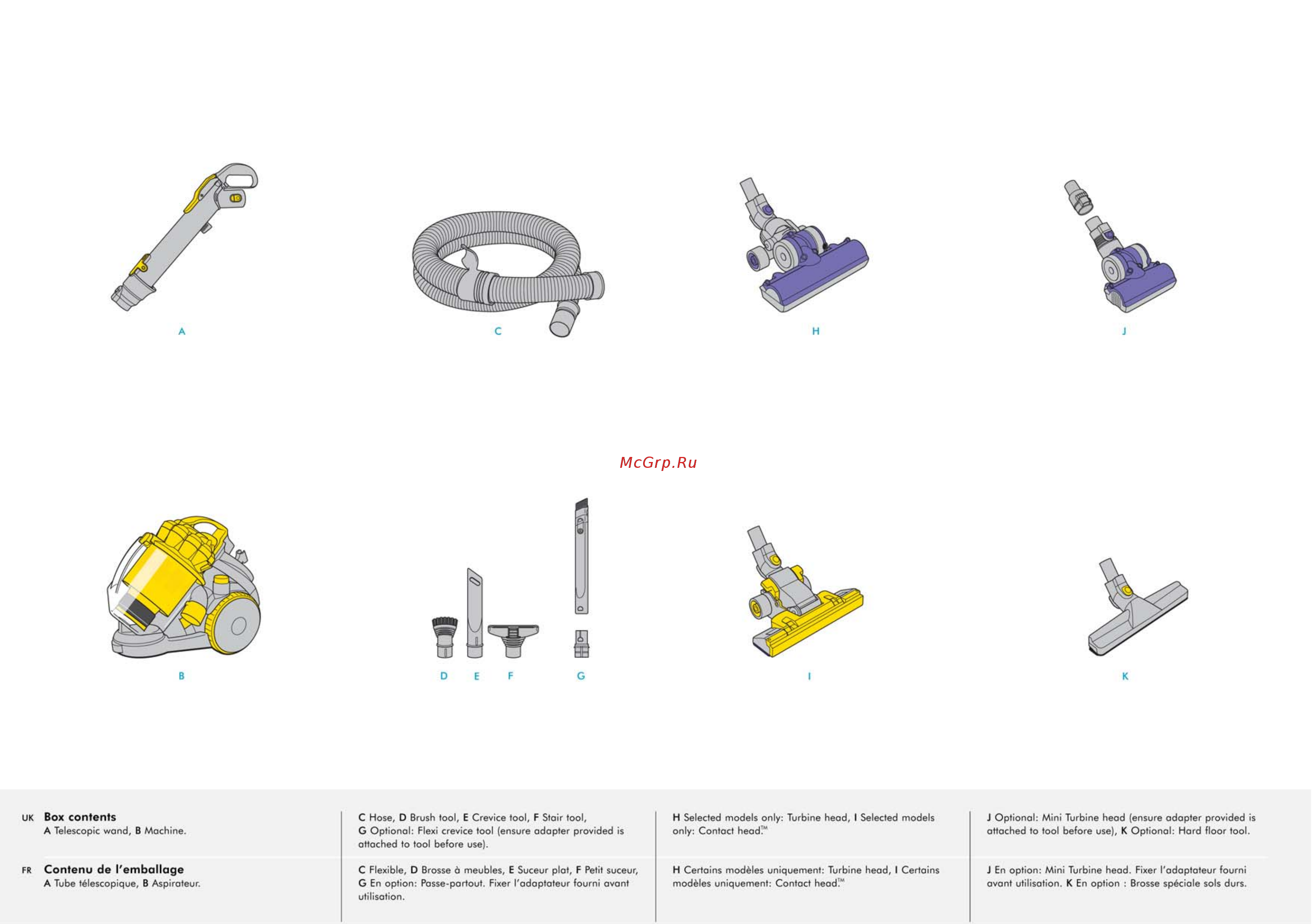Dyson DC 08 TeleParquet S/S Инструкция по эксплуатации онлайн [2/24] 238107