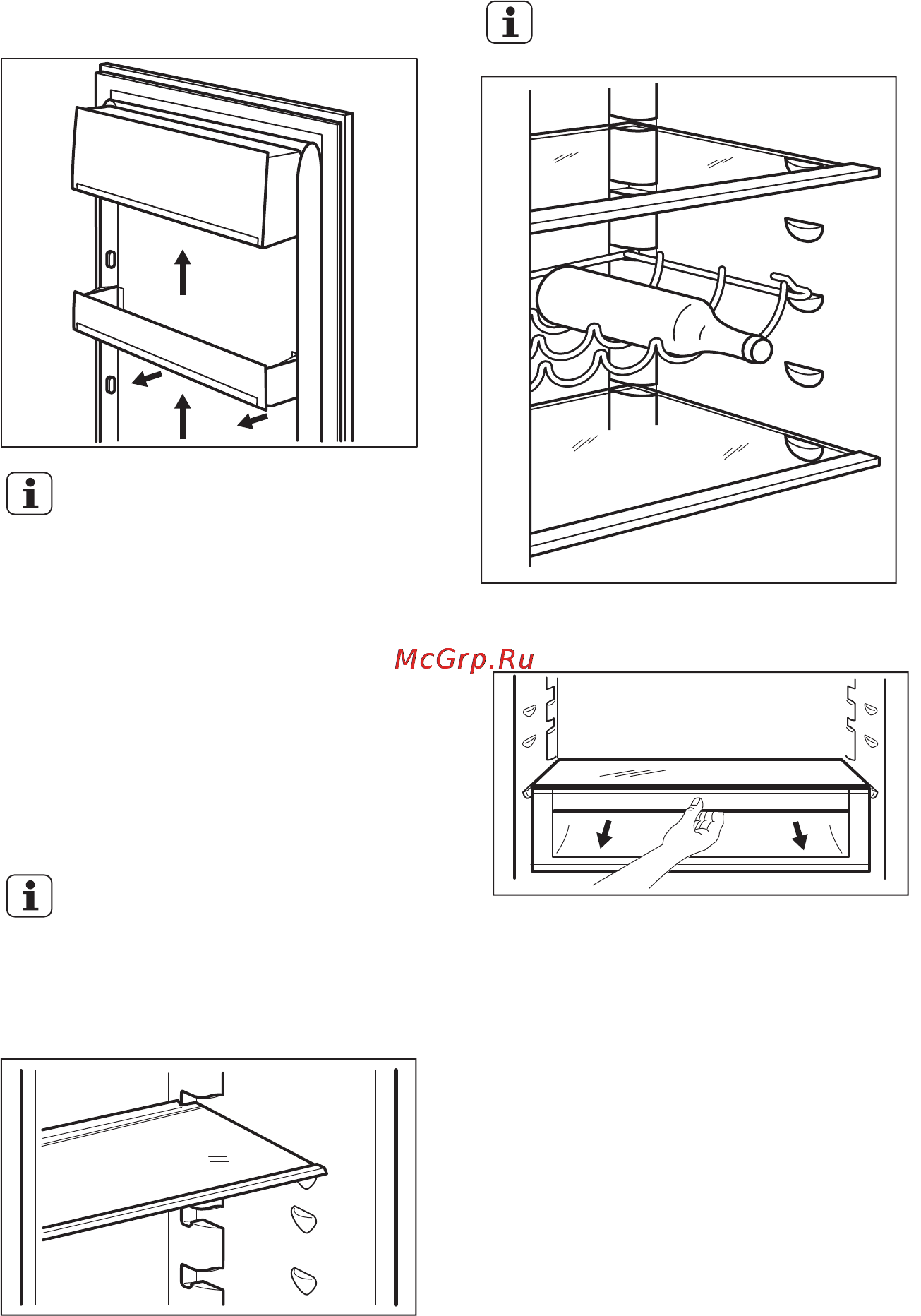 Electrolux EN93852KX [11/28] Передвижные полки