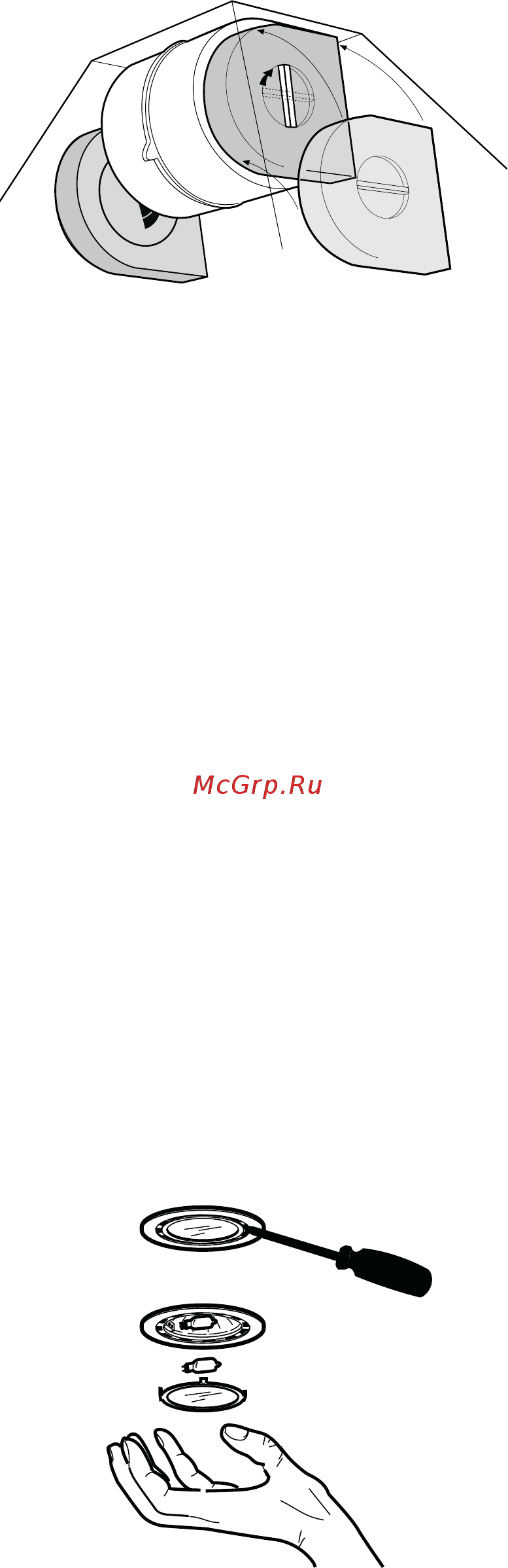 Electrolux EFC9414 X [7/11] Замена лампы подсветки для моделей ерс 9405 9414 6405 6414