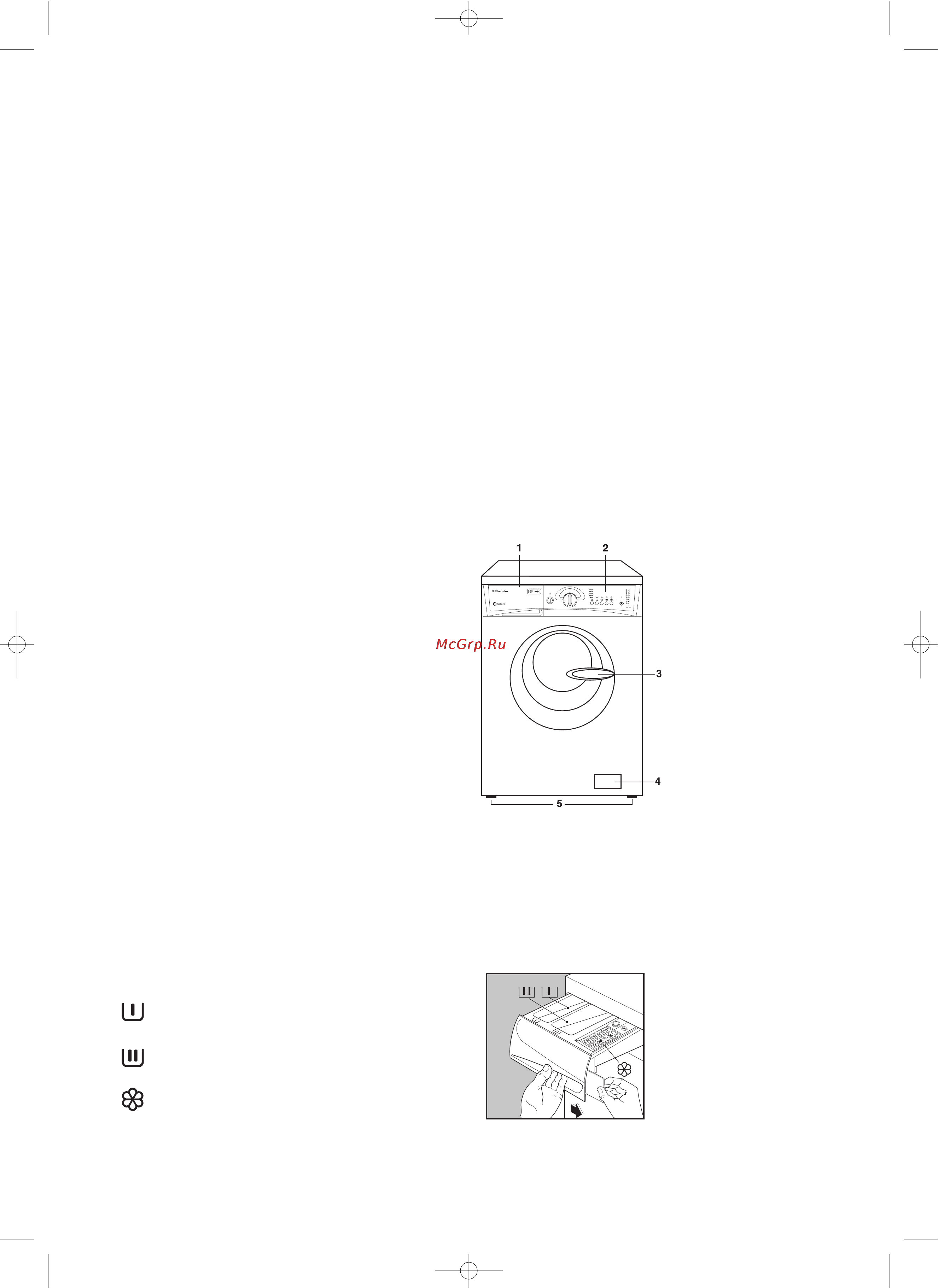 Electrolux EWS1020 [8/22] Описание машины