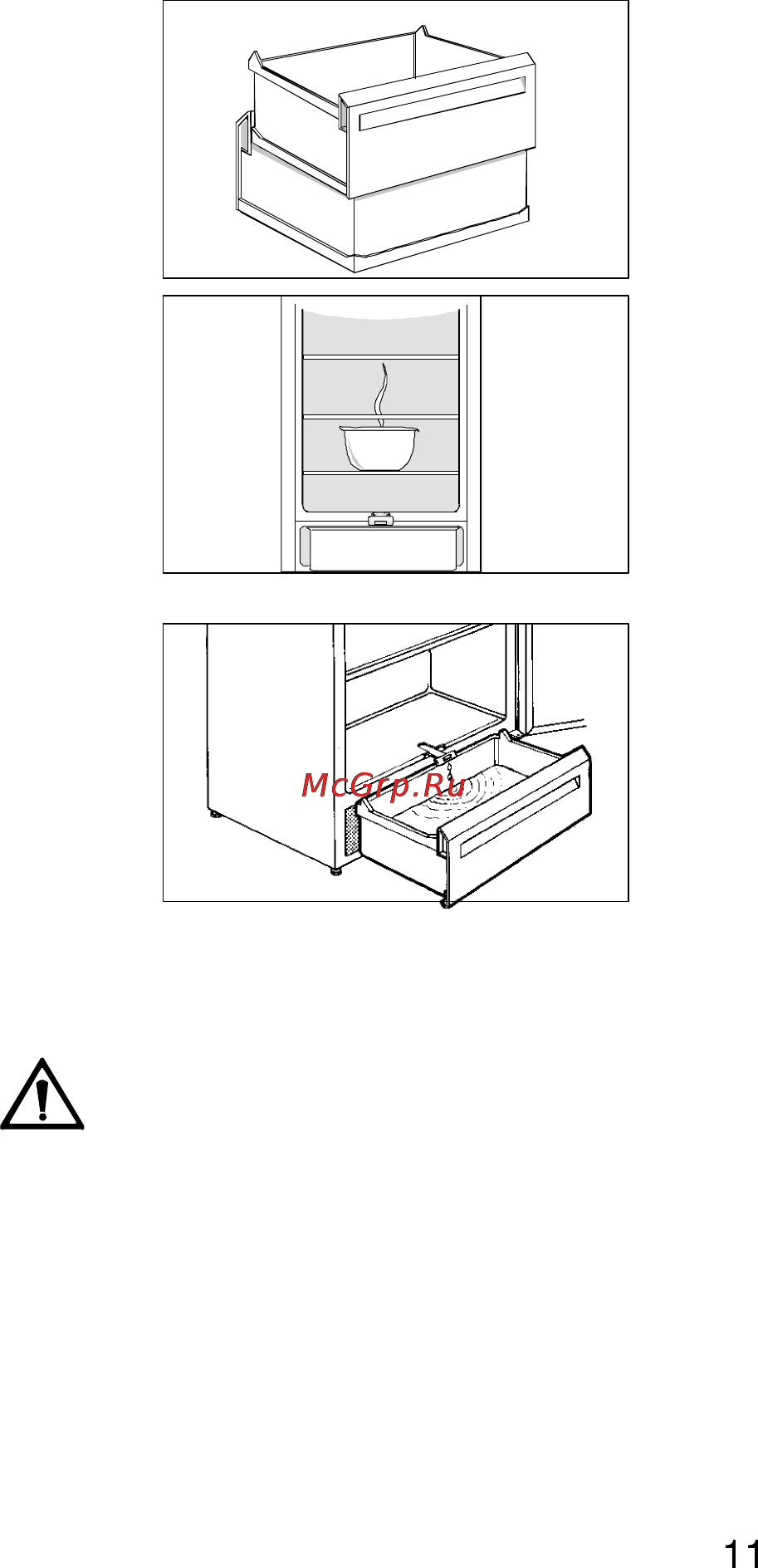 Electrolux ER8495 B [11/16] Размораживание морозильника