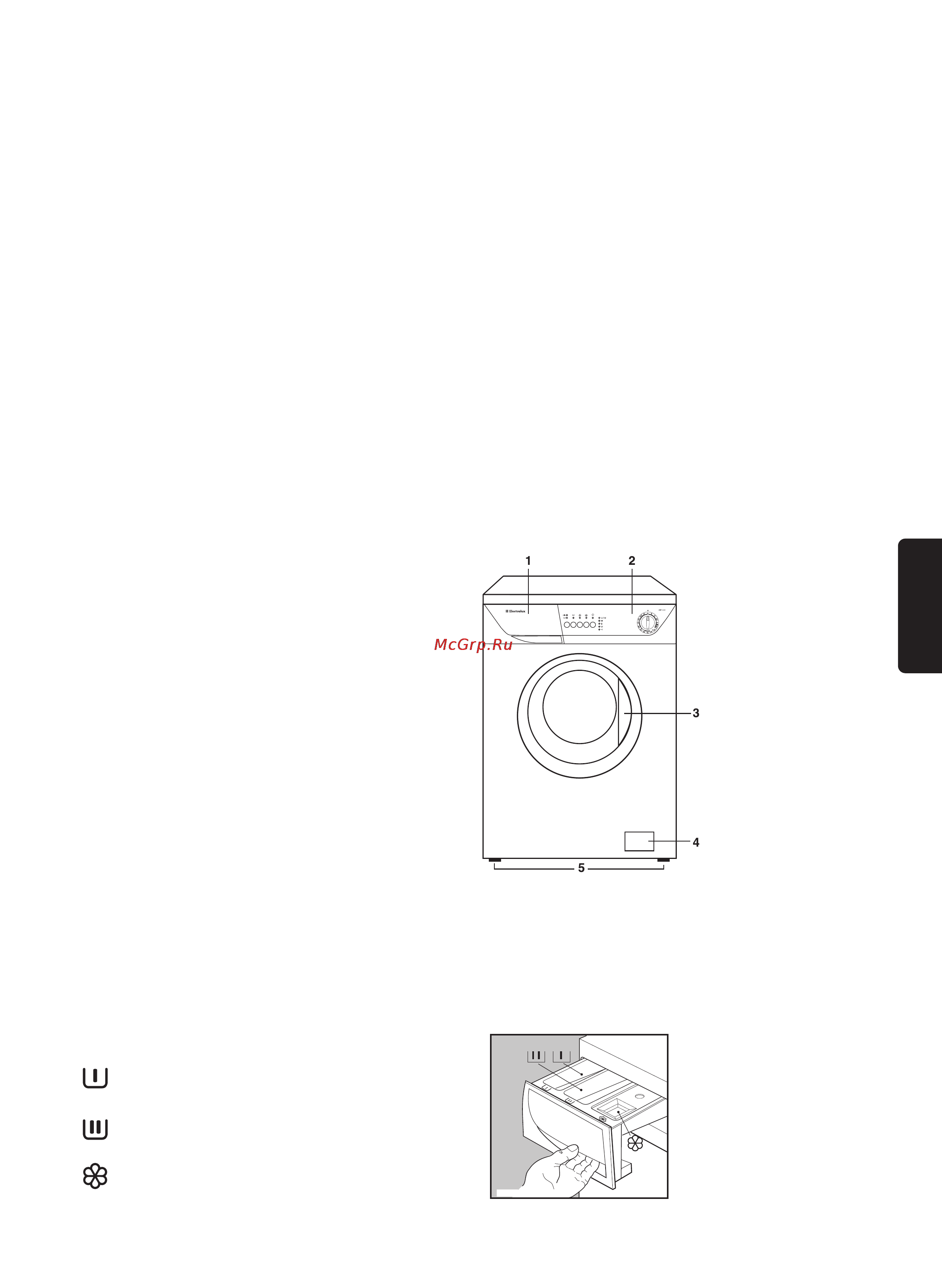 Electrolux EWF1030 [8/21] Описание машины