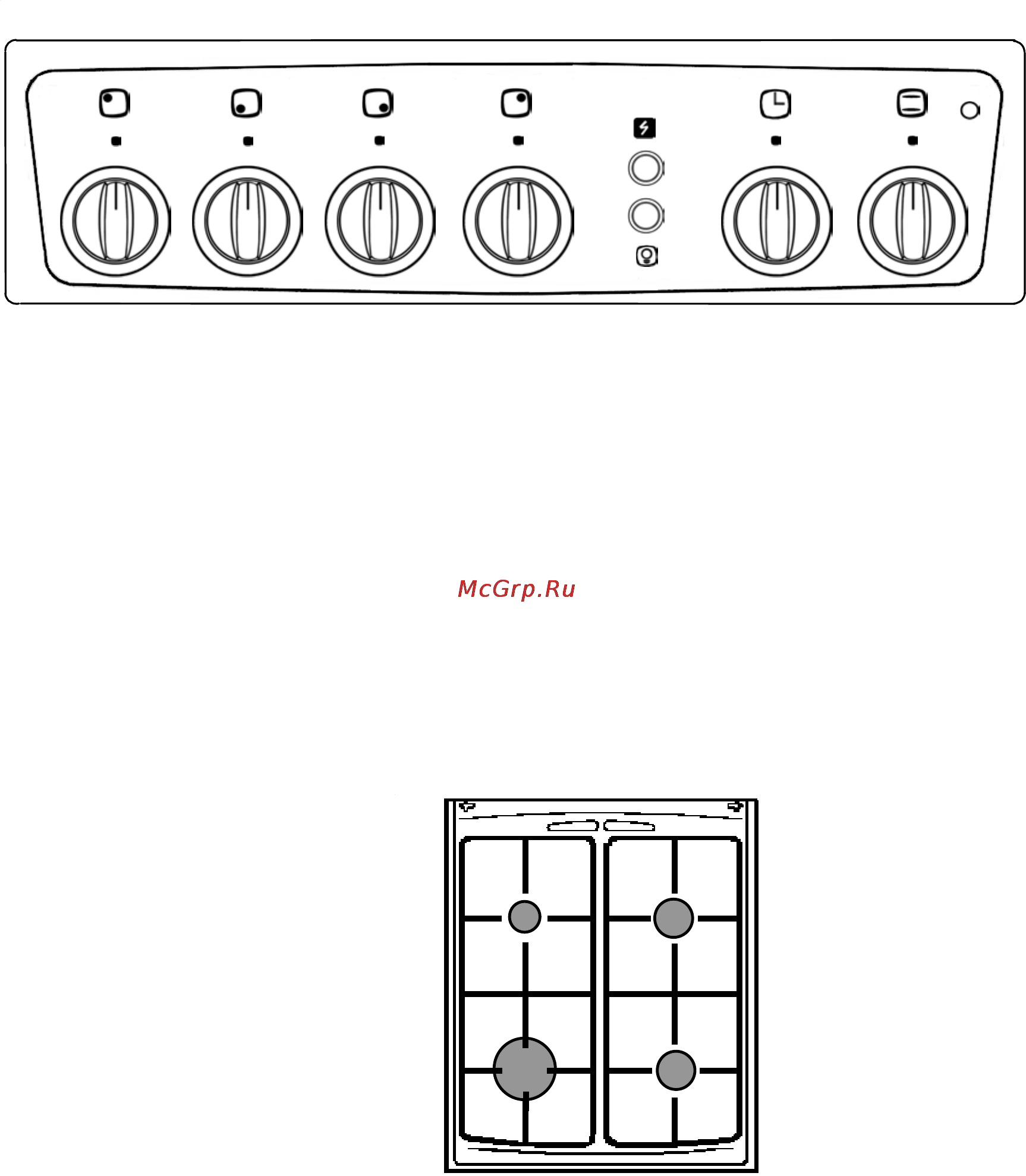 Electrolux EKG 5607 [5/22] Панель управления