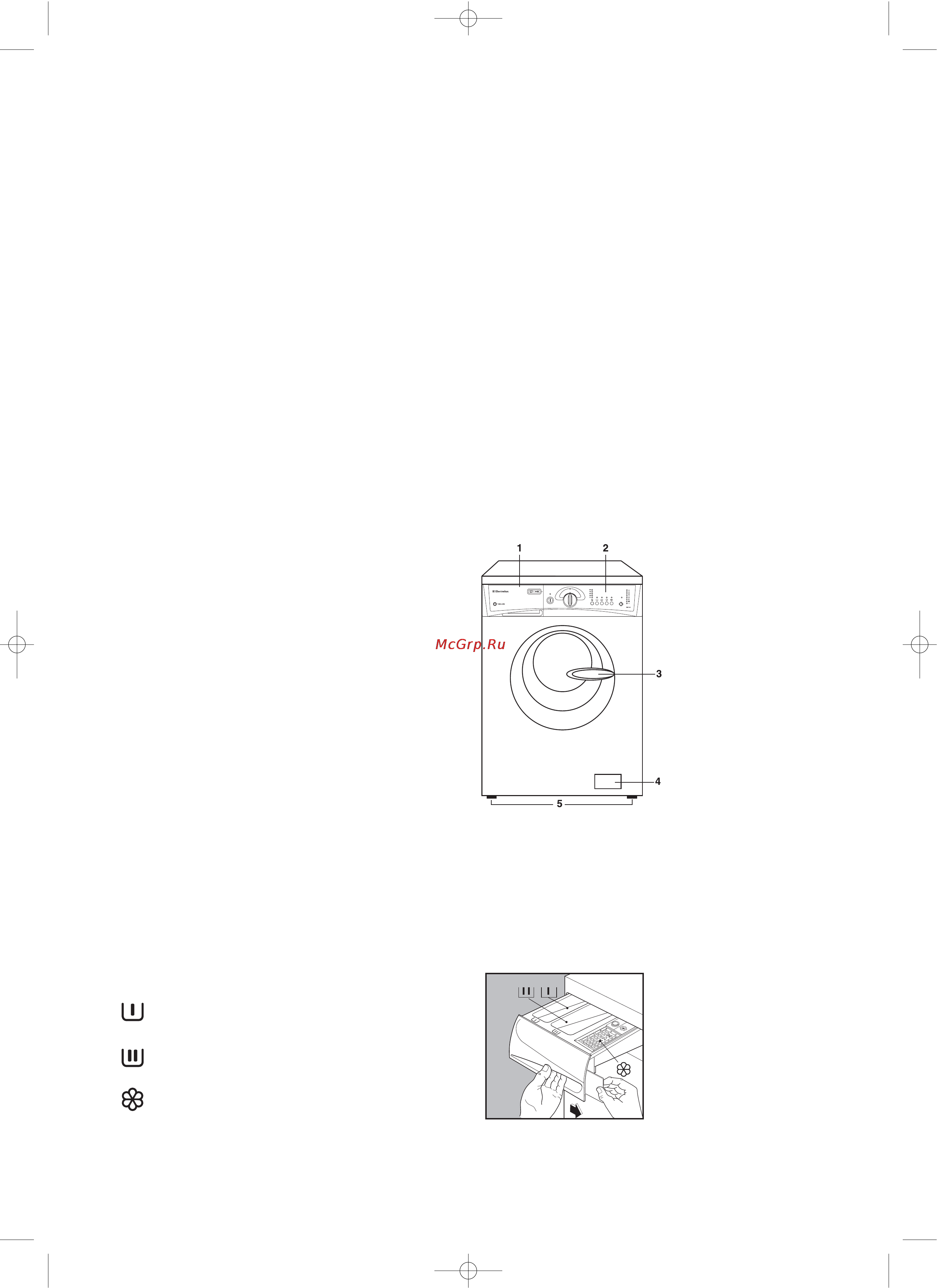 Electrolux EWS800 [8/22] Описание машины