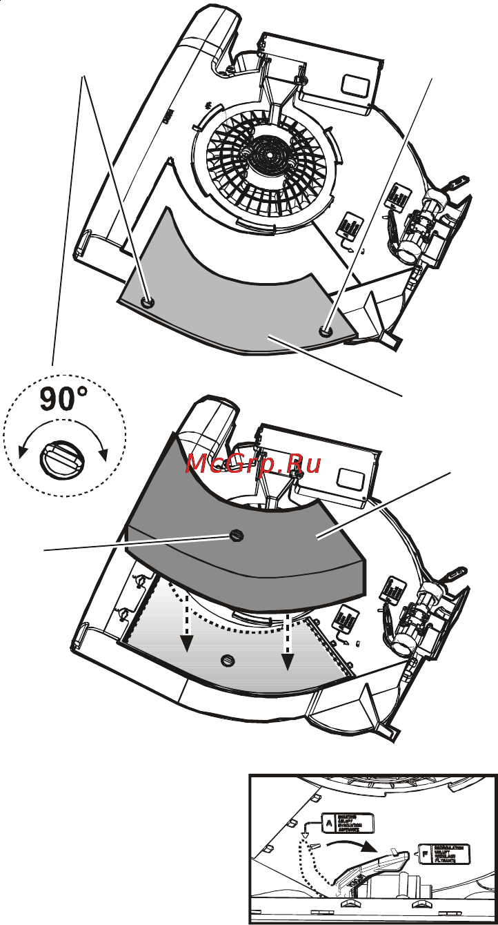 Electrolux EFT531W [9/13] Угольный фильтр