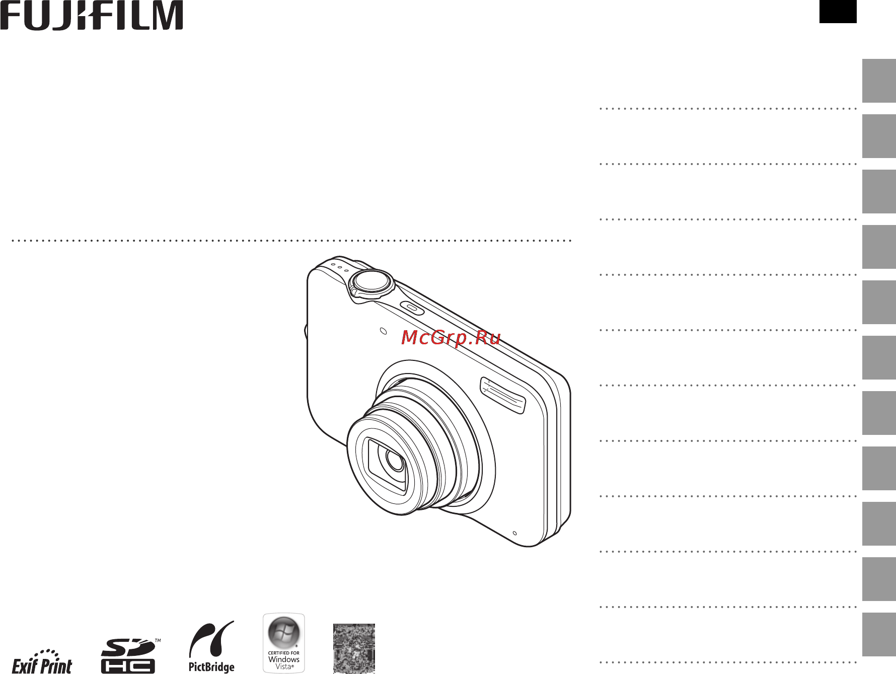 Fujifilm JV100 Black Инструкция по эксплуатации онлайн