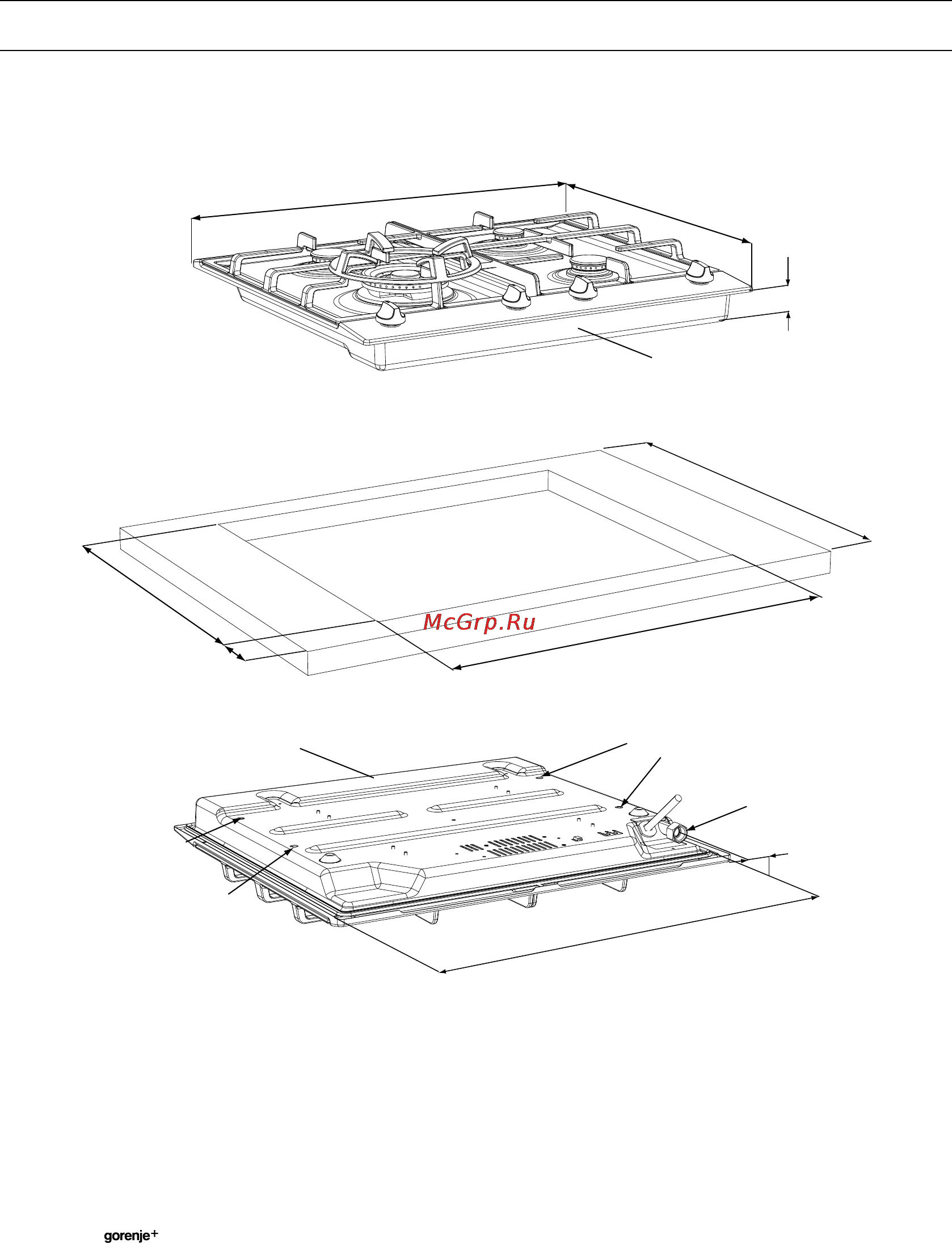 Gorenje GGS64WAX [18/24] Установка