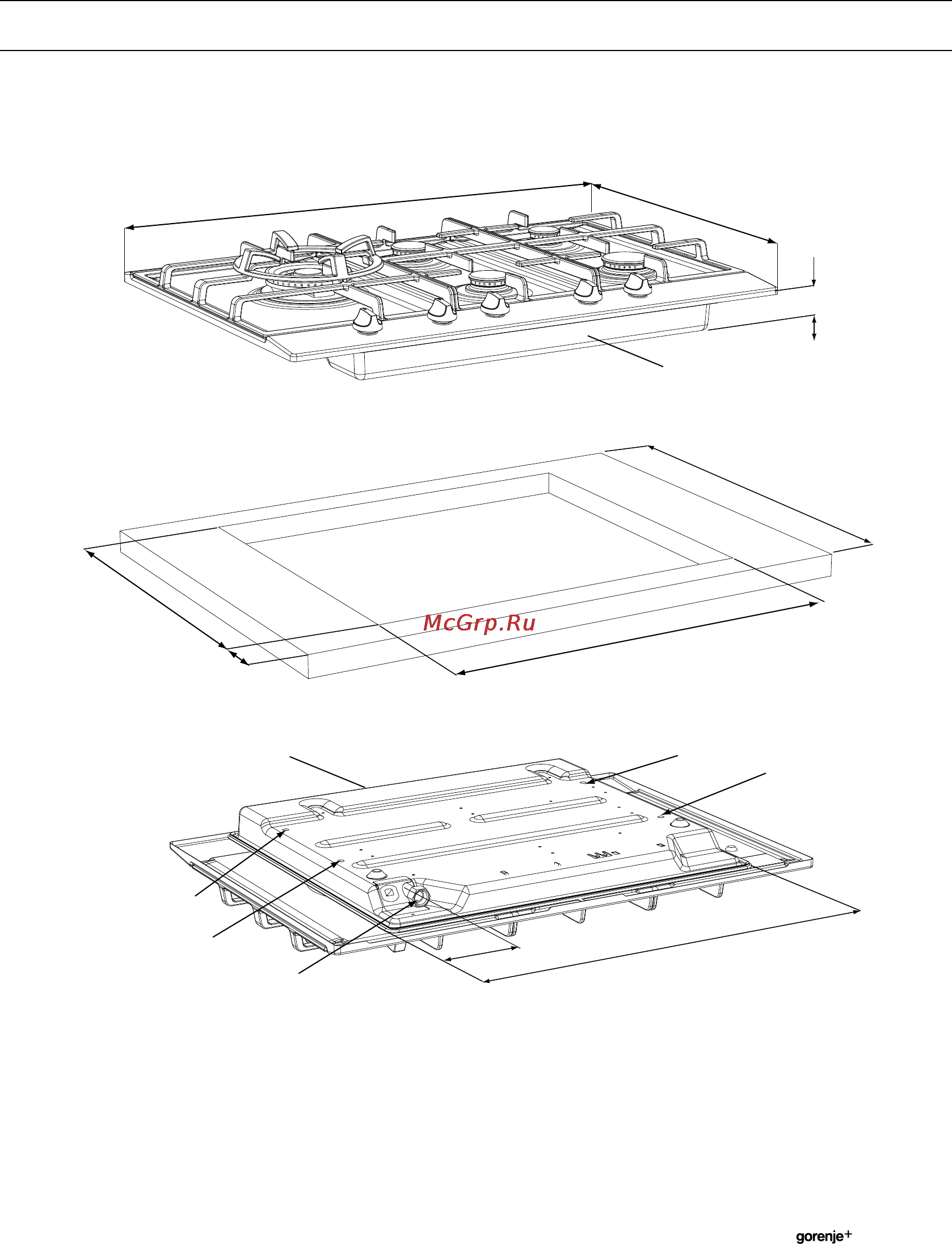 Gorenje GGS64WAX [19/24] Установка