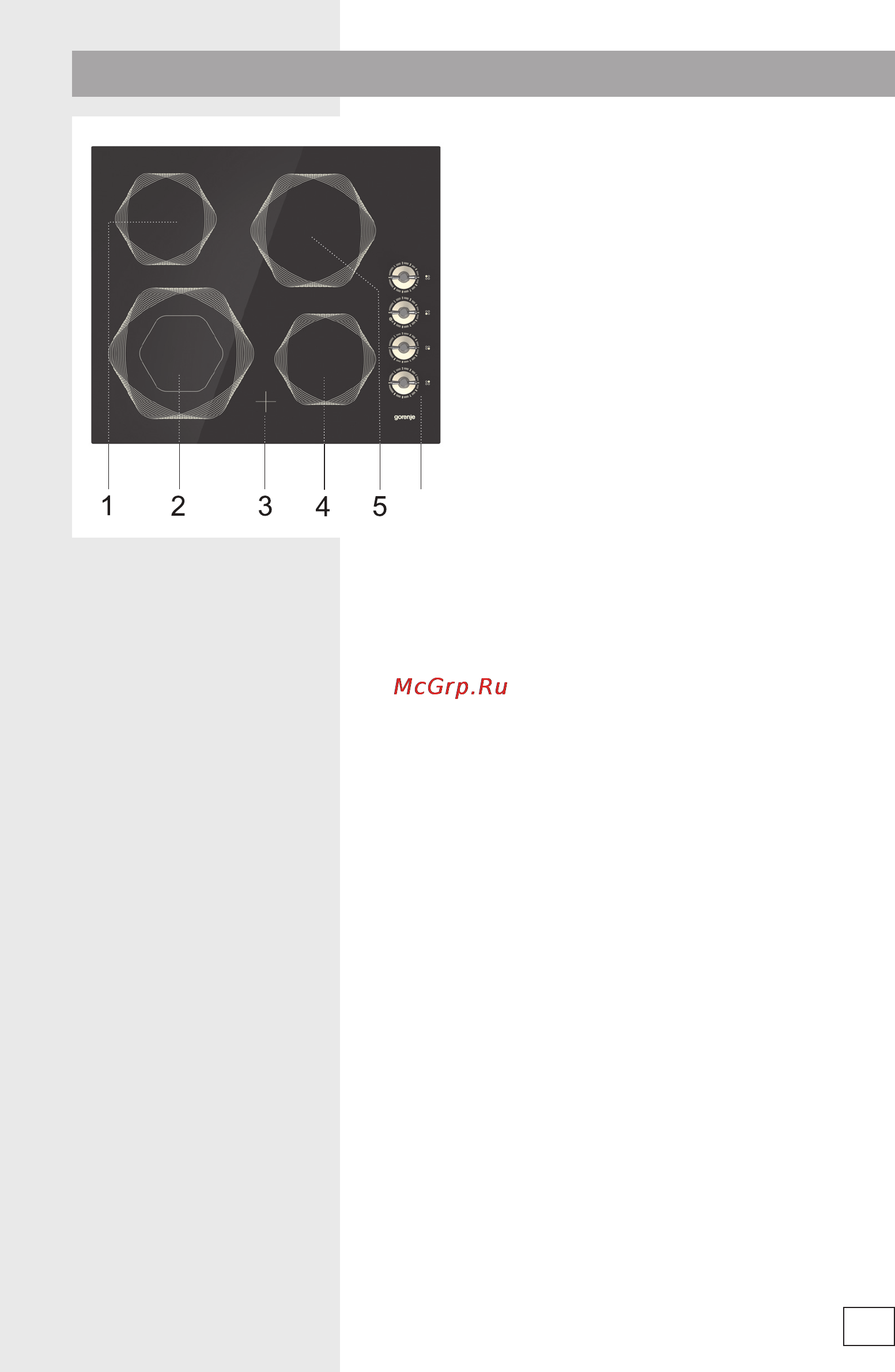 Gorenje EC6INI [7/24] Описание прибора