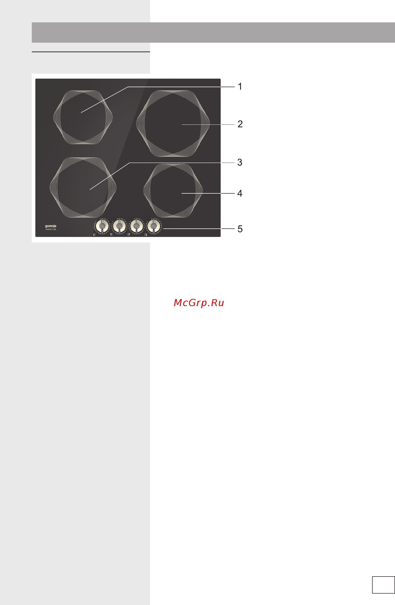 Gorenje IC6INB [5/32] Ваша индукционная варочная панель