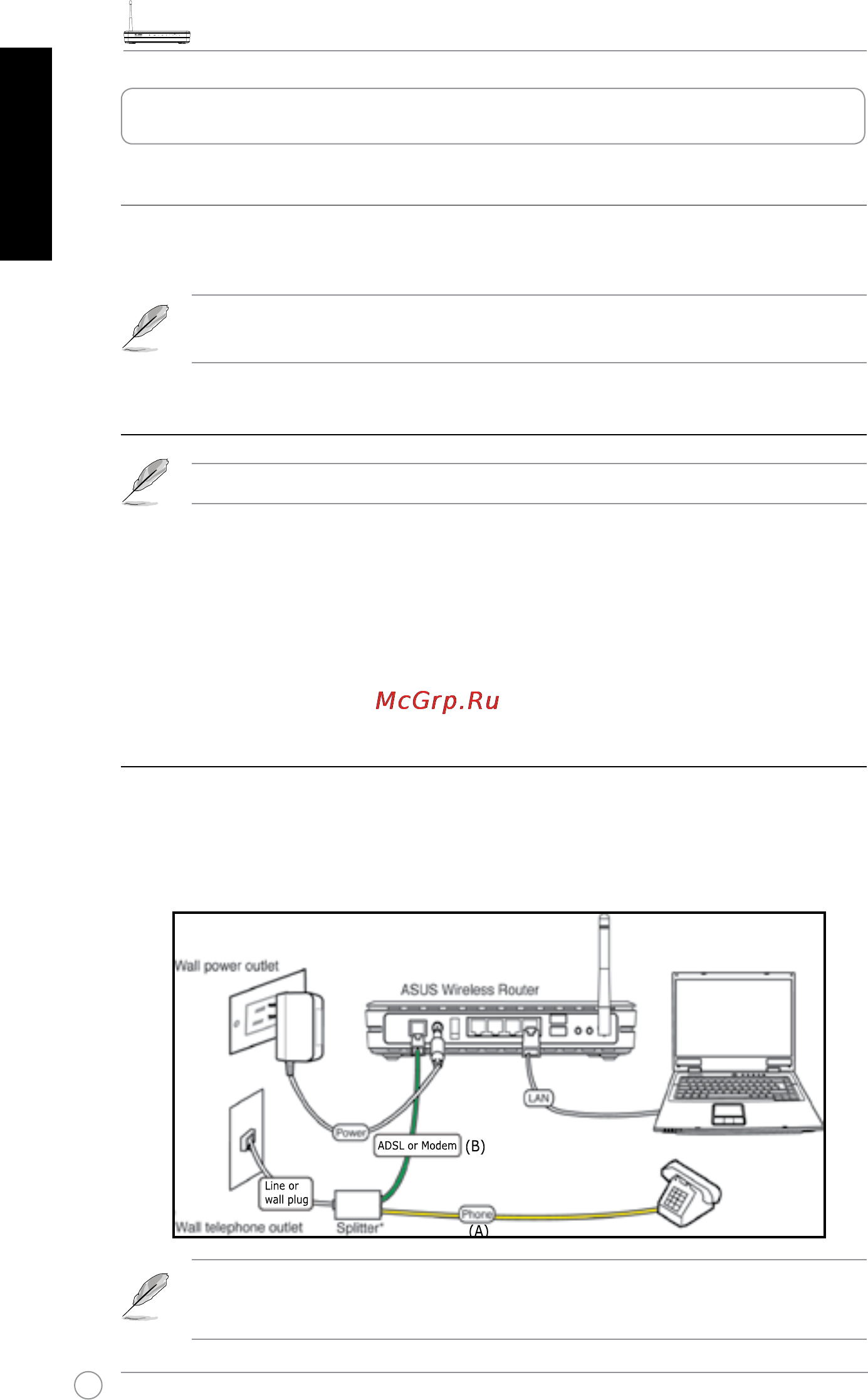 Asus WL-AM604g [7/417] Hardwaresetup