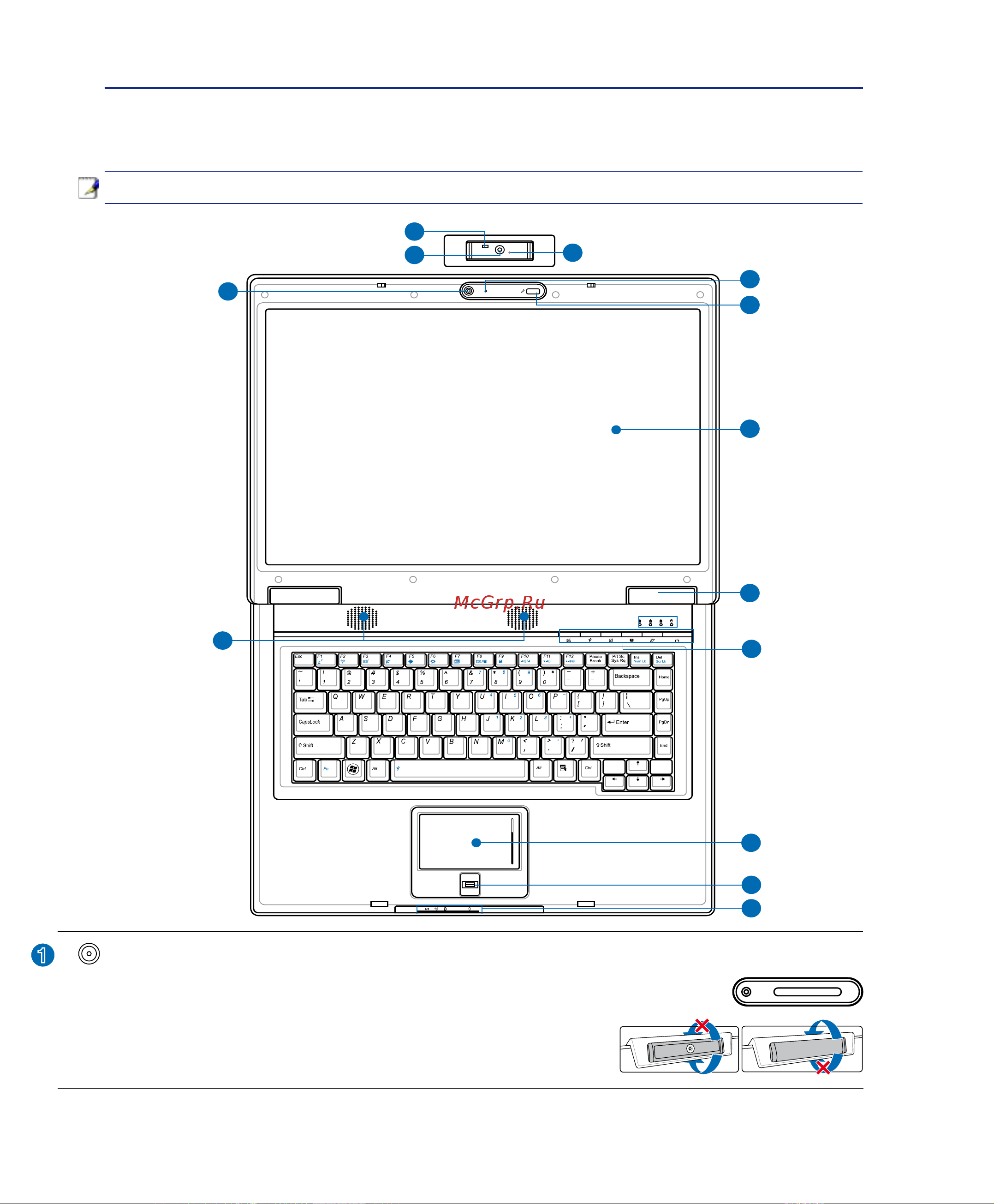 Asus F3SV T7500 [12/90] Верхняя сторона