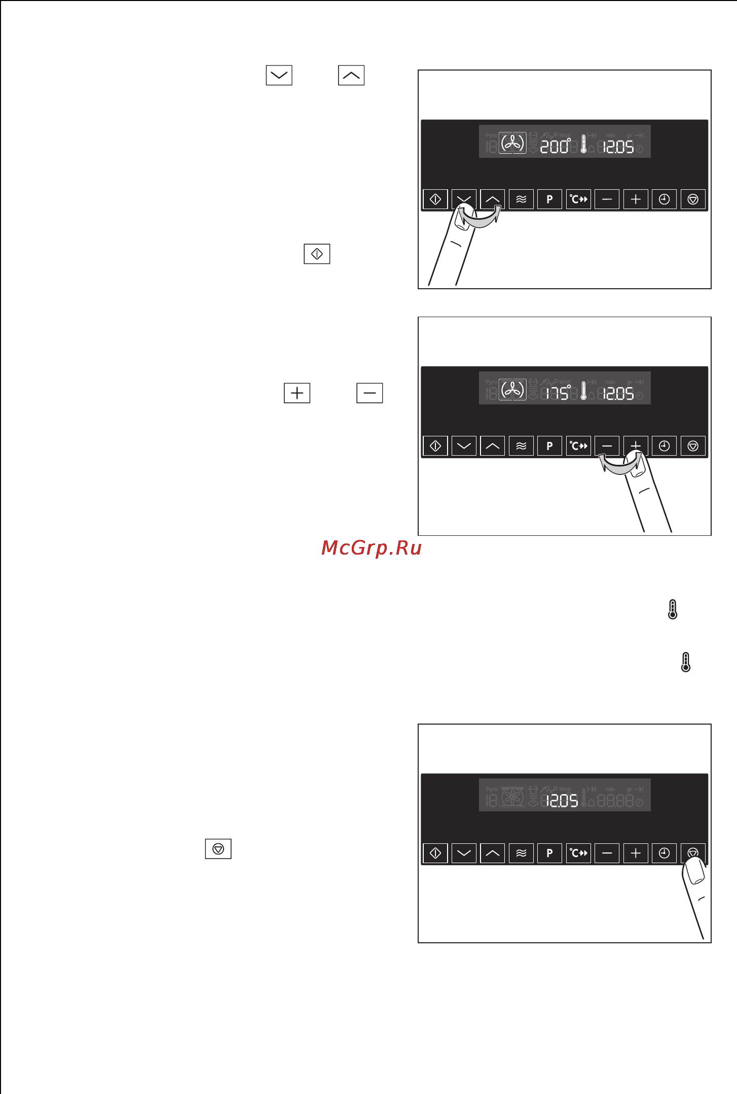 AEG KB 9810 EM [16/84] Выбор функции духового шкафа