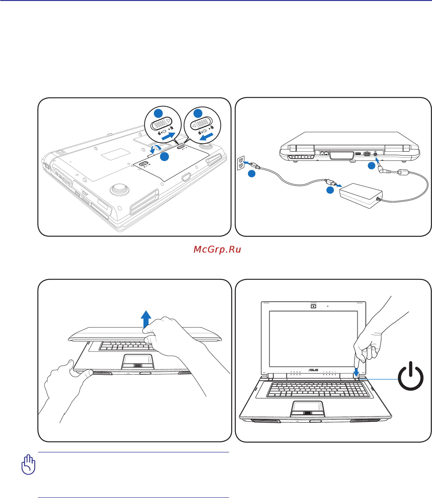 Asus W90VP Q9000 [9/95] Preparing your notebook pc