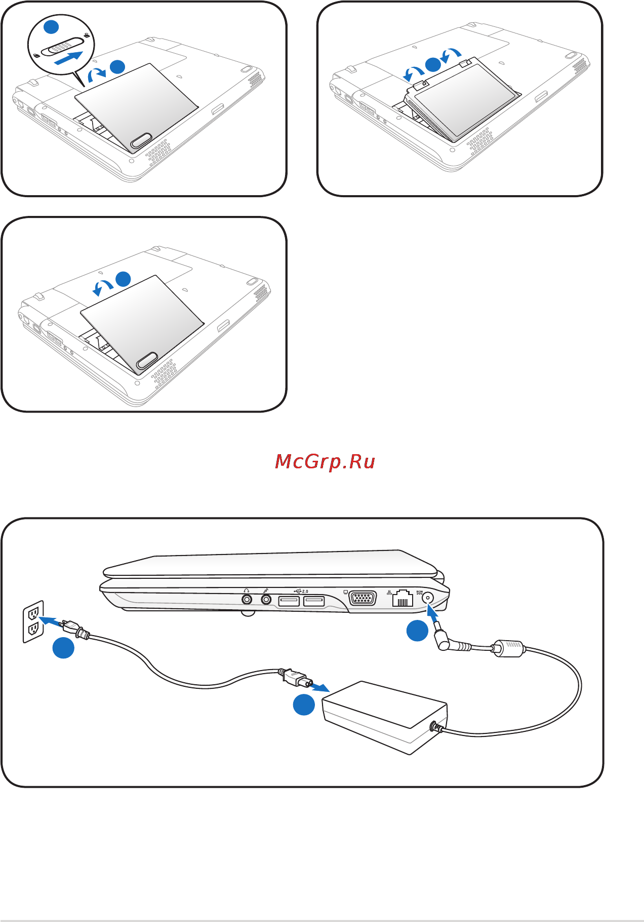 Asus K50IJ T4200 [5/24] Подготовка ноутбука