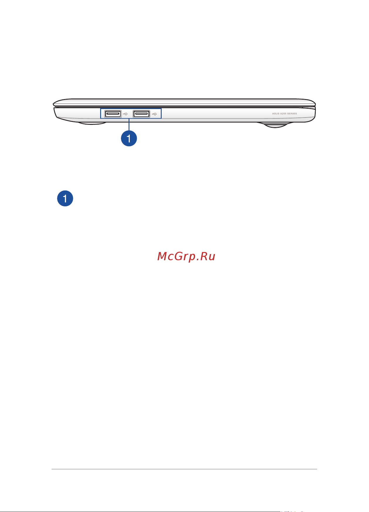 Asus eeebook x205ta, 90nl0734-m02470 [18/110] Правая сторона