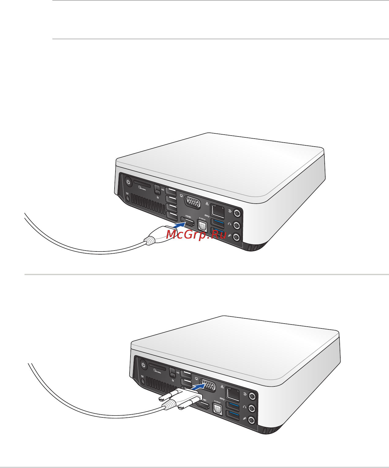 Asus VivoPC VM40B-S081M 90MS0011-M01440 [16/42] Подключите к устройству монитор
