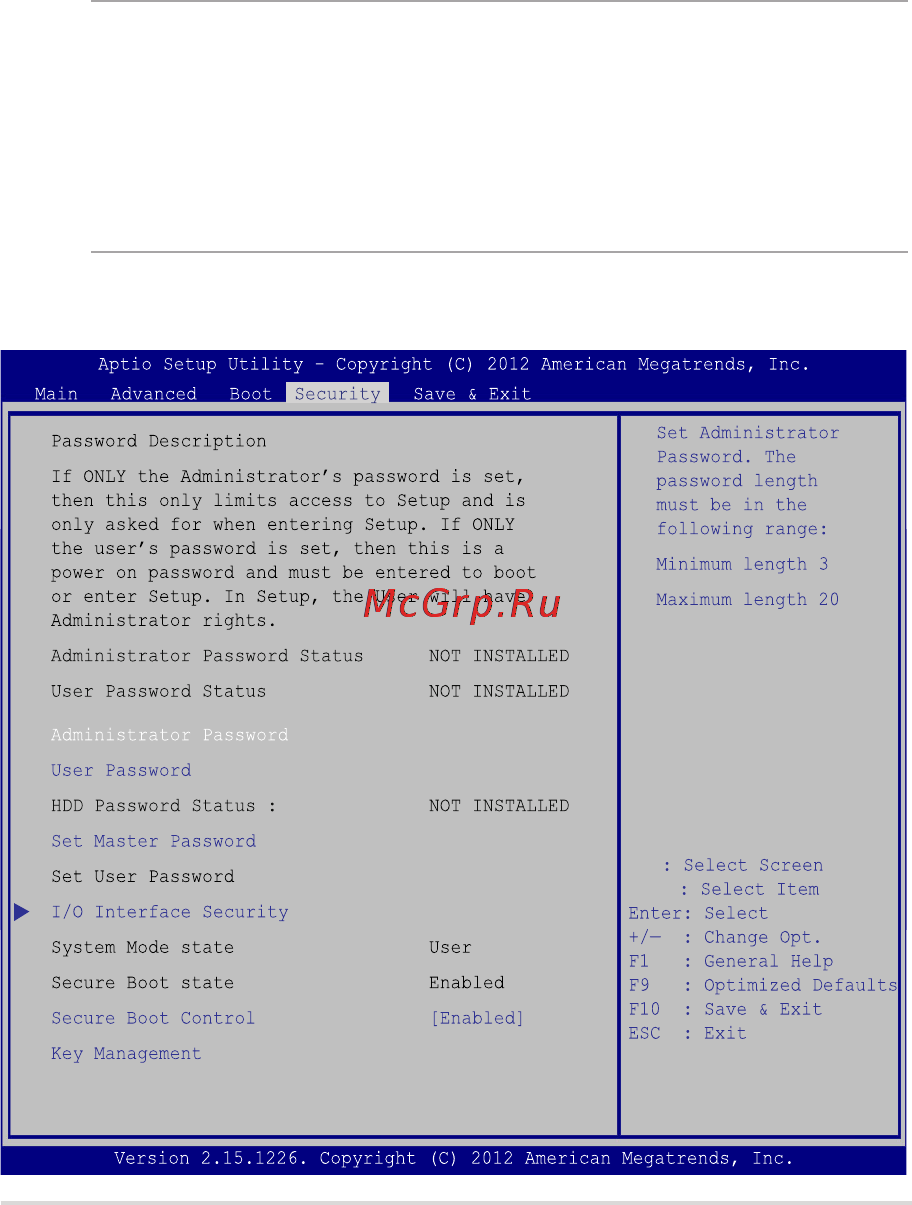 Asus TP500LA-CJ157H [77/112] Безопасность