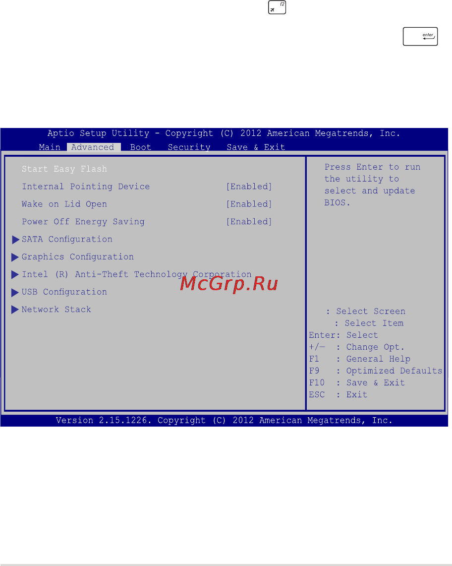 Asus TP500LA-CJ157H [83/112] Для обновления bios выполните следующее