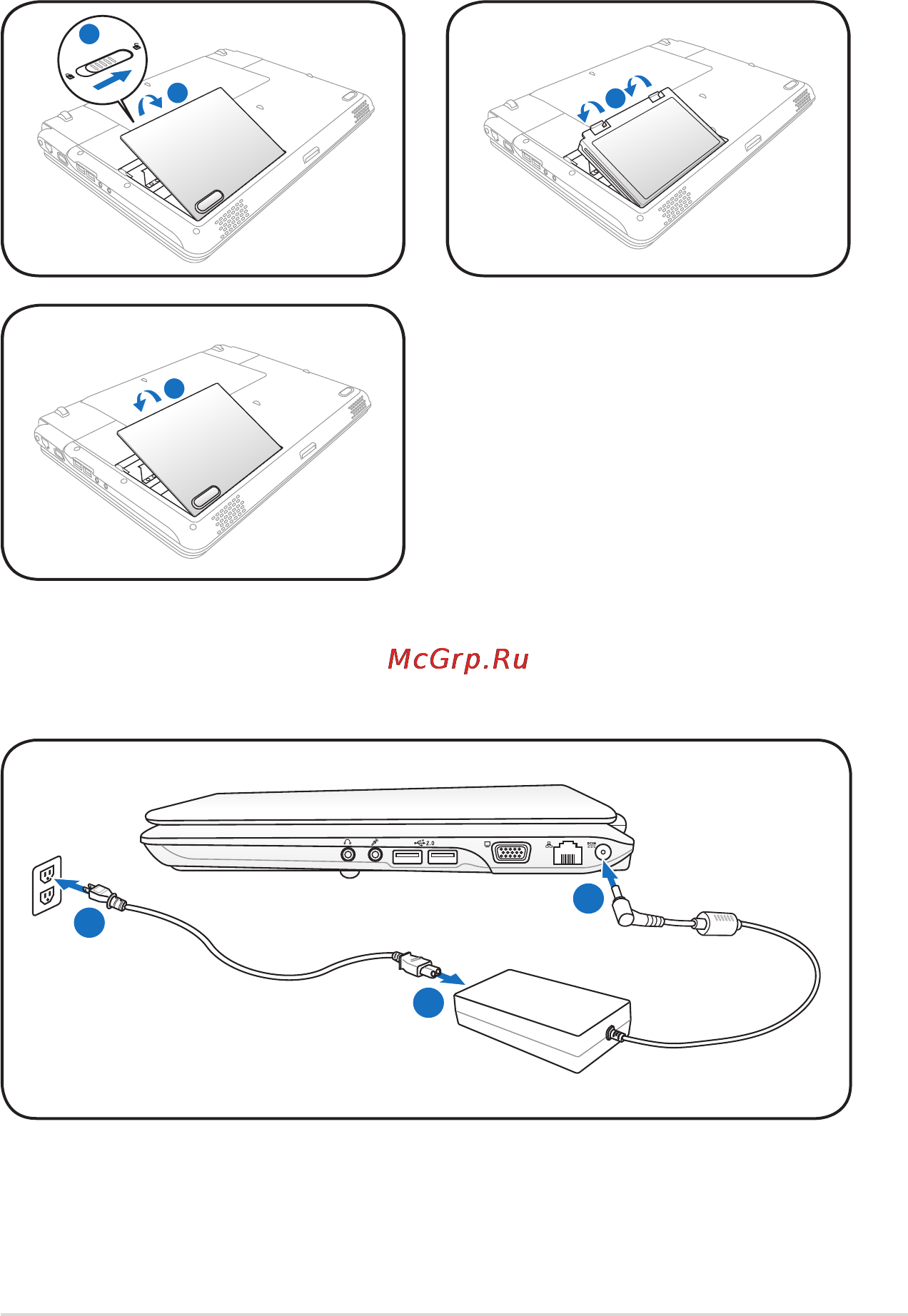 Asus PRO5DI/K50ID T6570 [5/28] Подготовка ноутбука