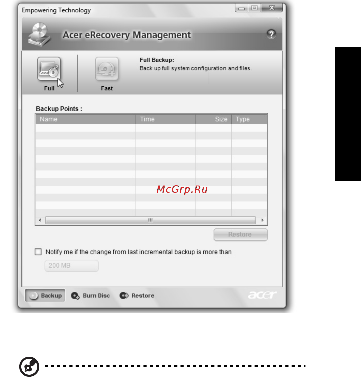 Acer Aspire 5720G-101G16 [35/125] Empowering technology