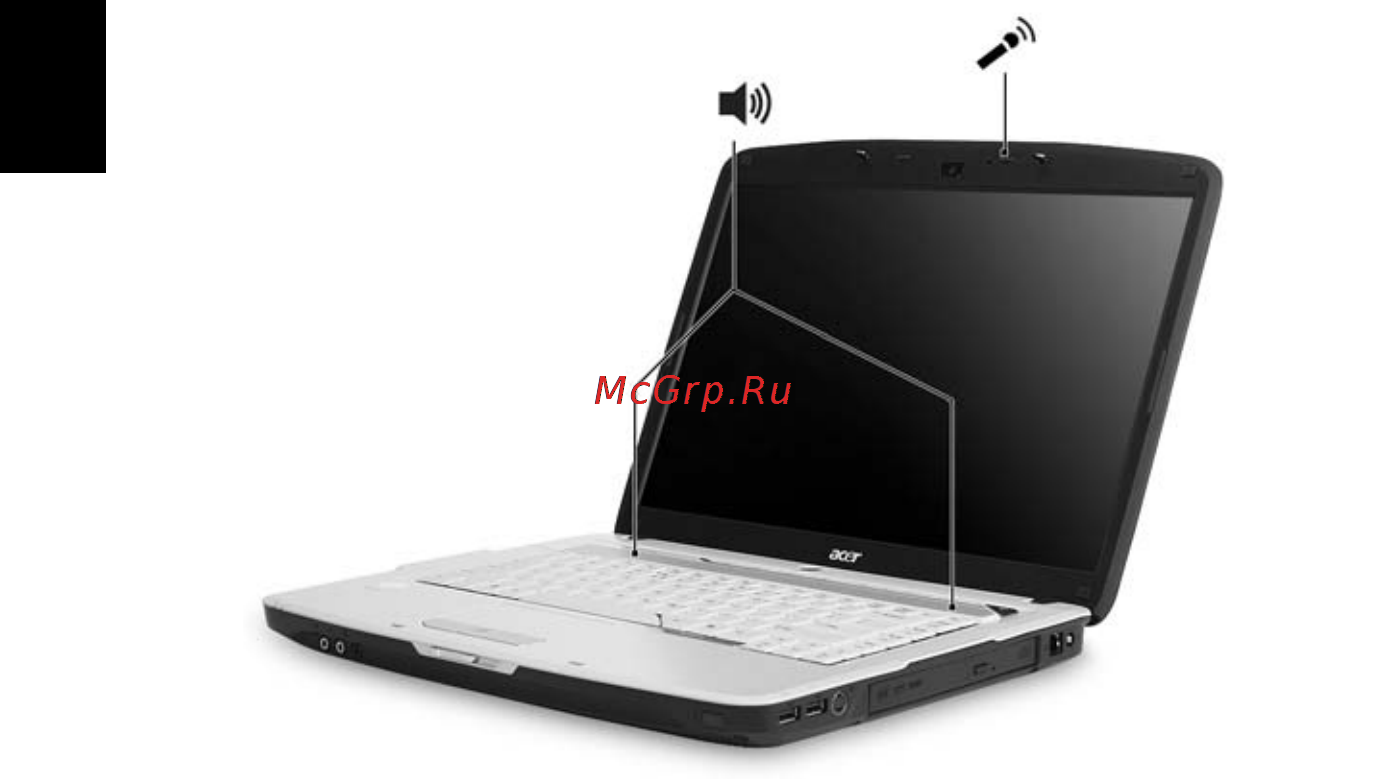 Acer Aspire 5720G-101G16 [62/125] Регулировка уровня звука