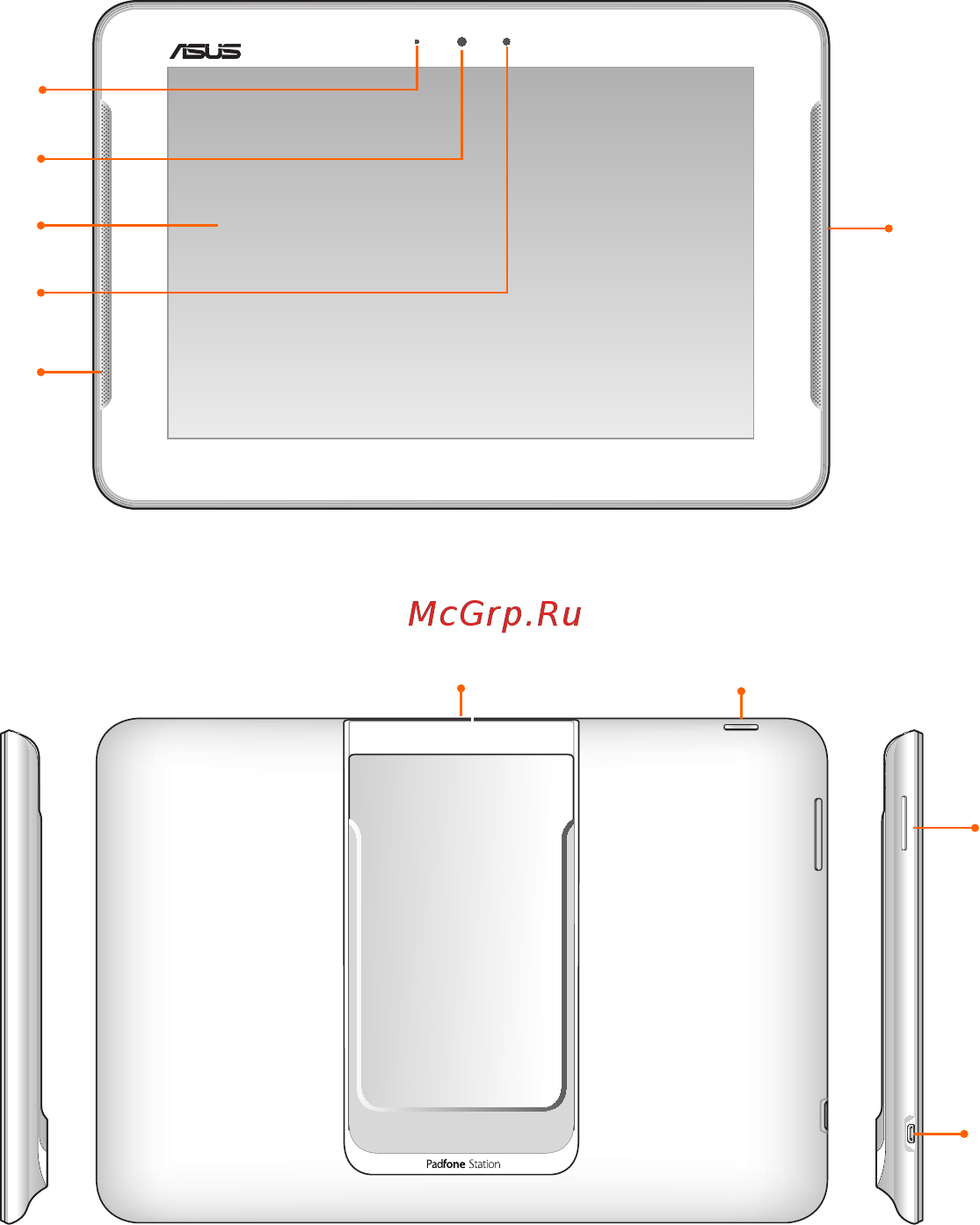 Asus Padfone S PF500KL 16Gb White (2B013RU) [15/154] Ваша планшетная док станция