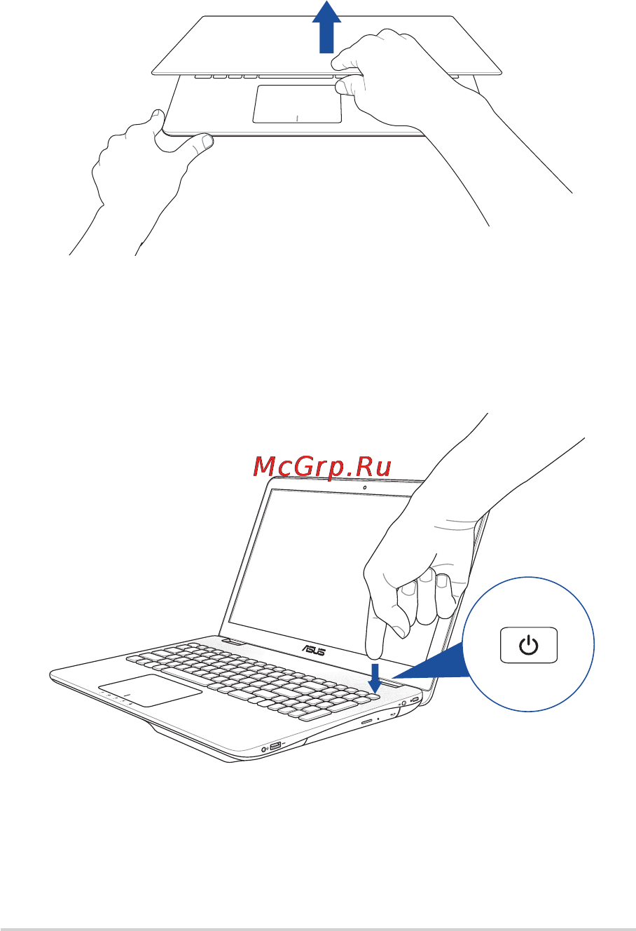 Asus n751jx, 90nb0842-m01070 [30/140] Откройте крышку