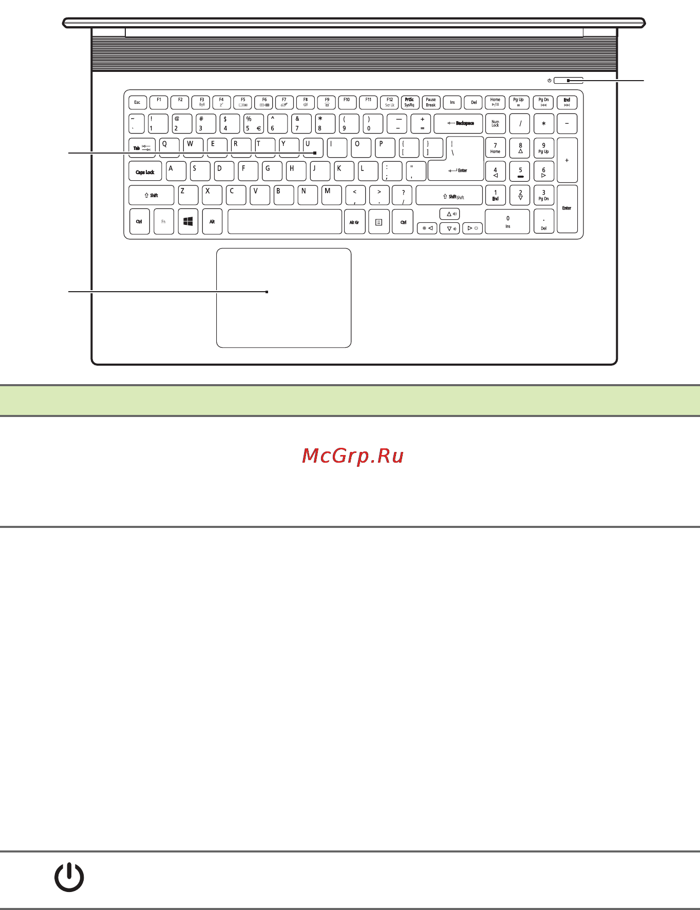 Acer V Nitro VN7-591G-771J NX.MUYER.002 [10/94] Вид клавиатуры