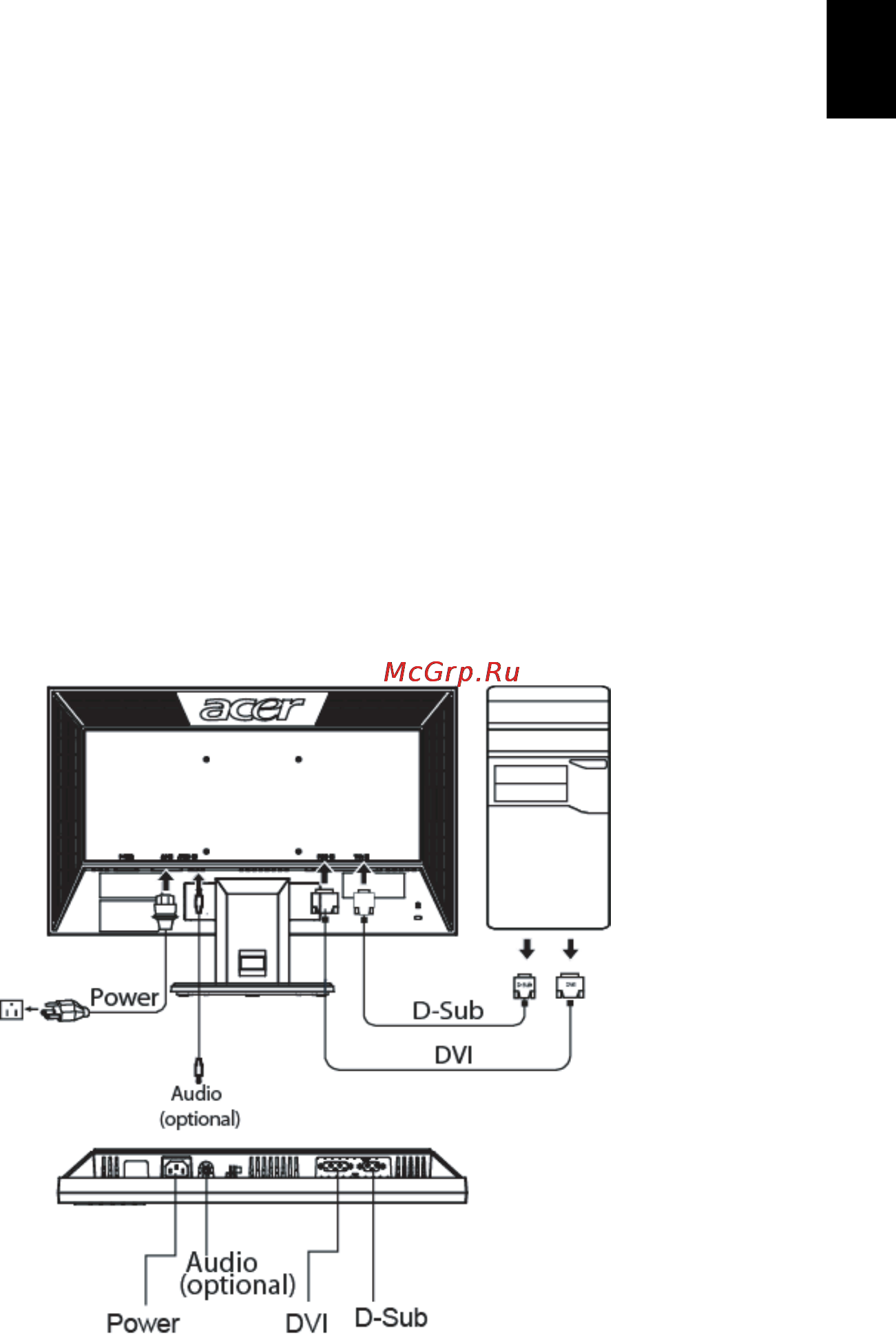 Acer V203HCb Black [22/29] Установка