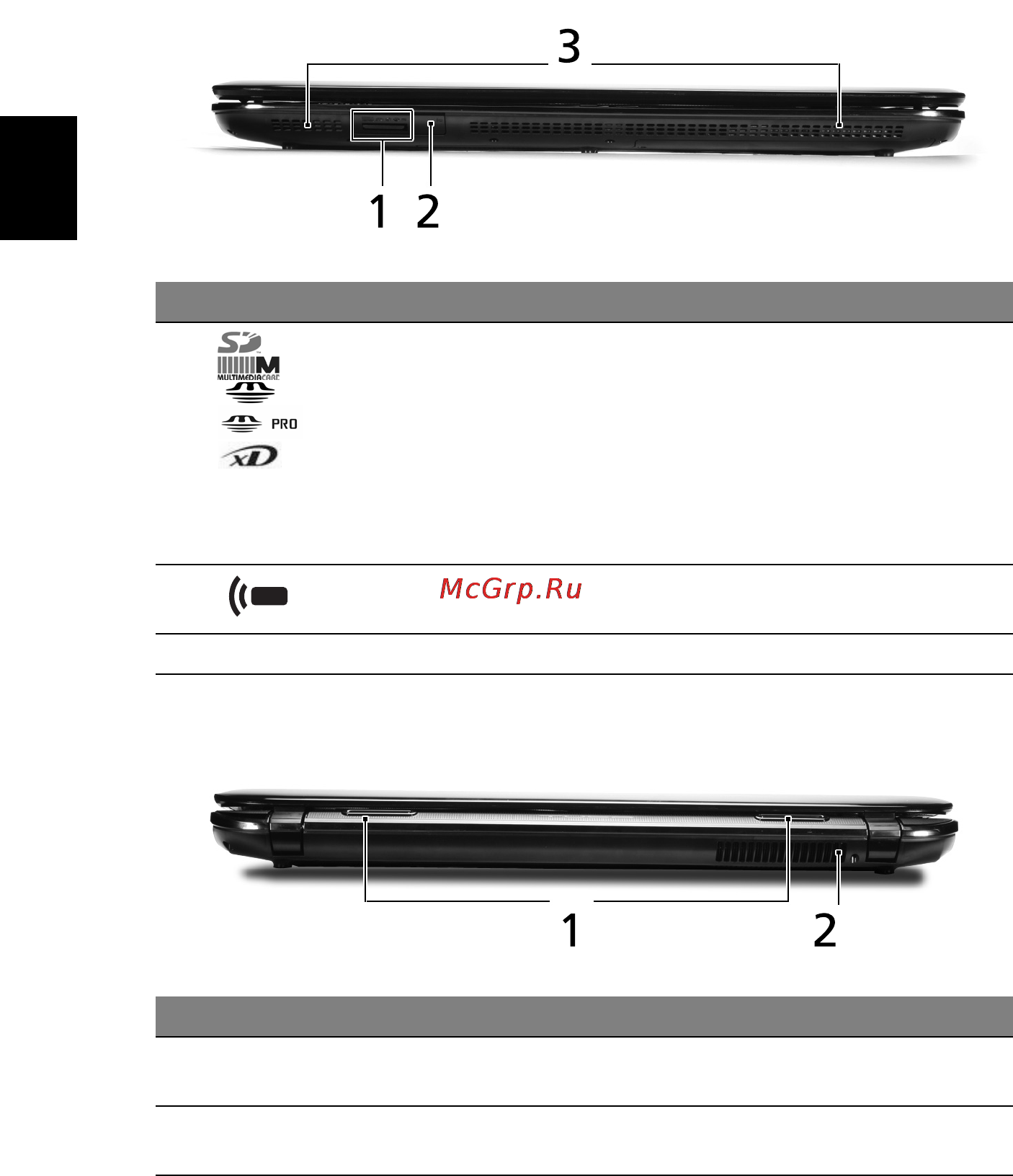 Acer Aspire 8942G-728G1.28TBi [8/22] Вид спереди с закрытой крышкой