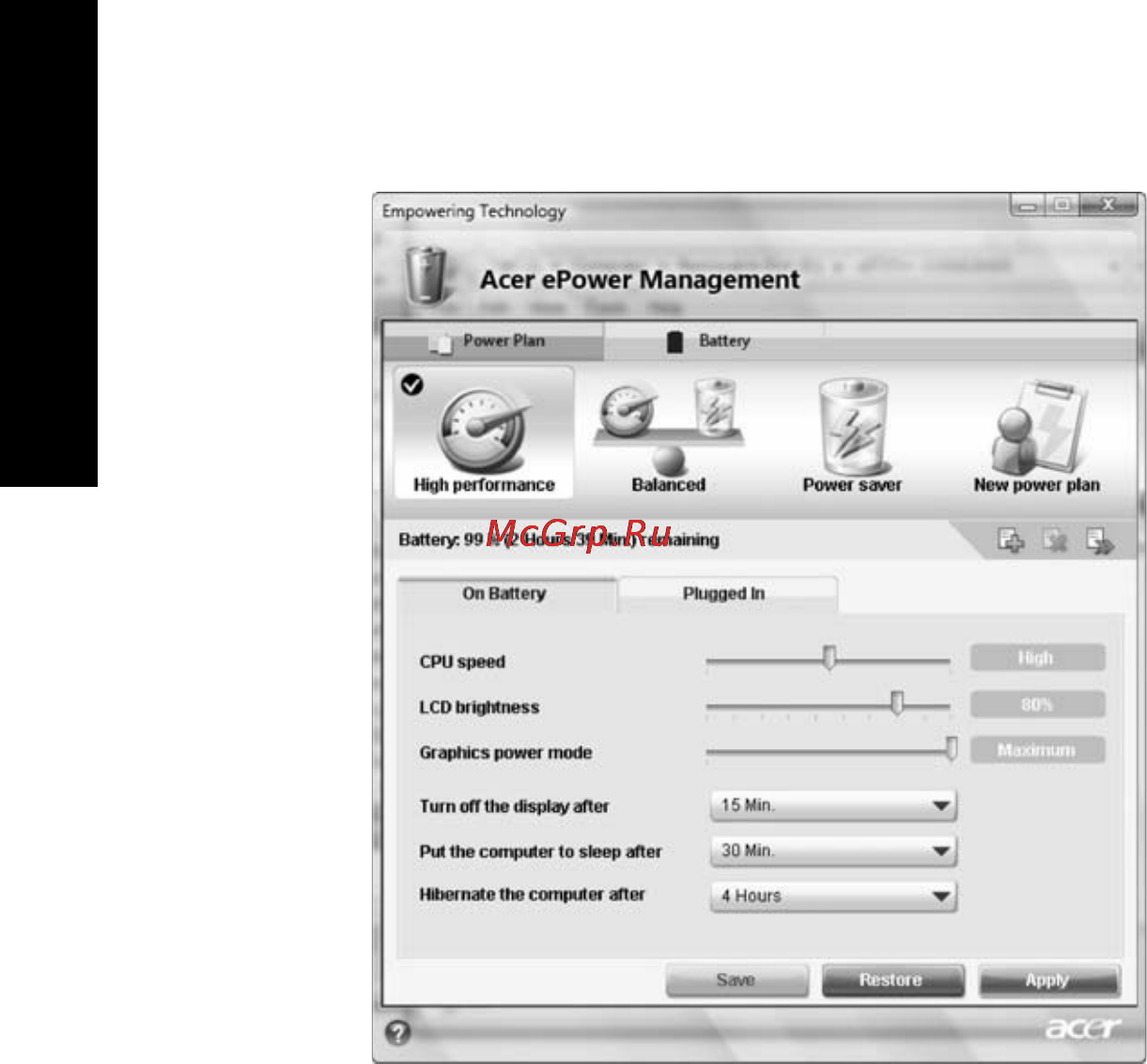 Acer AS7530G-703G25Mi [44/118] Empowering technology