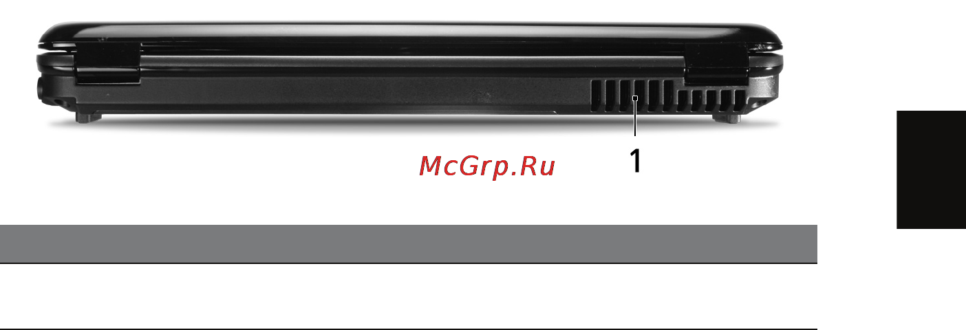 Acer AS4930G-583G25Bi [11/119] Вид сзади