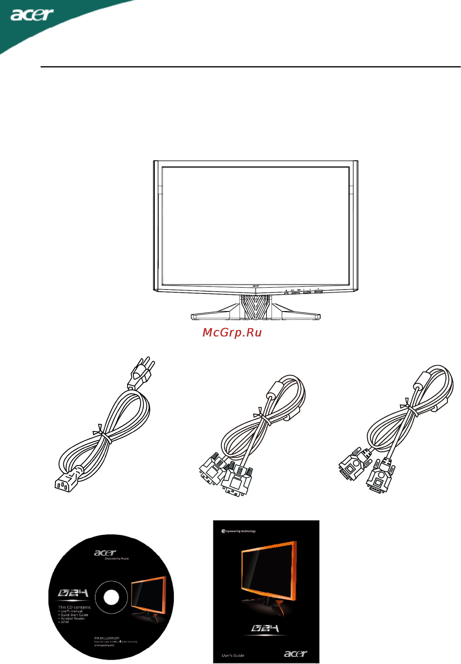 Acer Predator G24oid [6/24] Распаковка