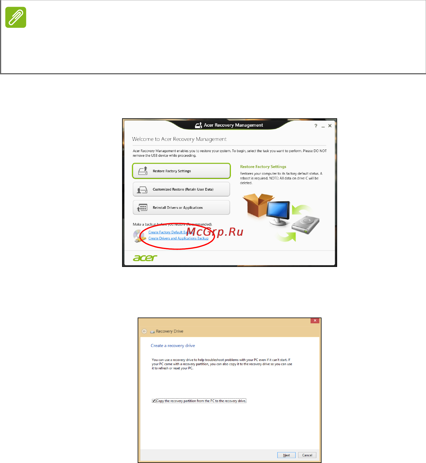 Acer R7-371T-72WX NX.MQQER.006 Инструкция по эксплуатации онлайн [21/105] 127815