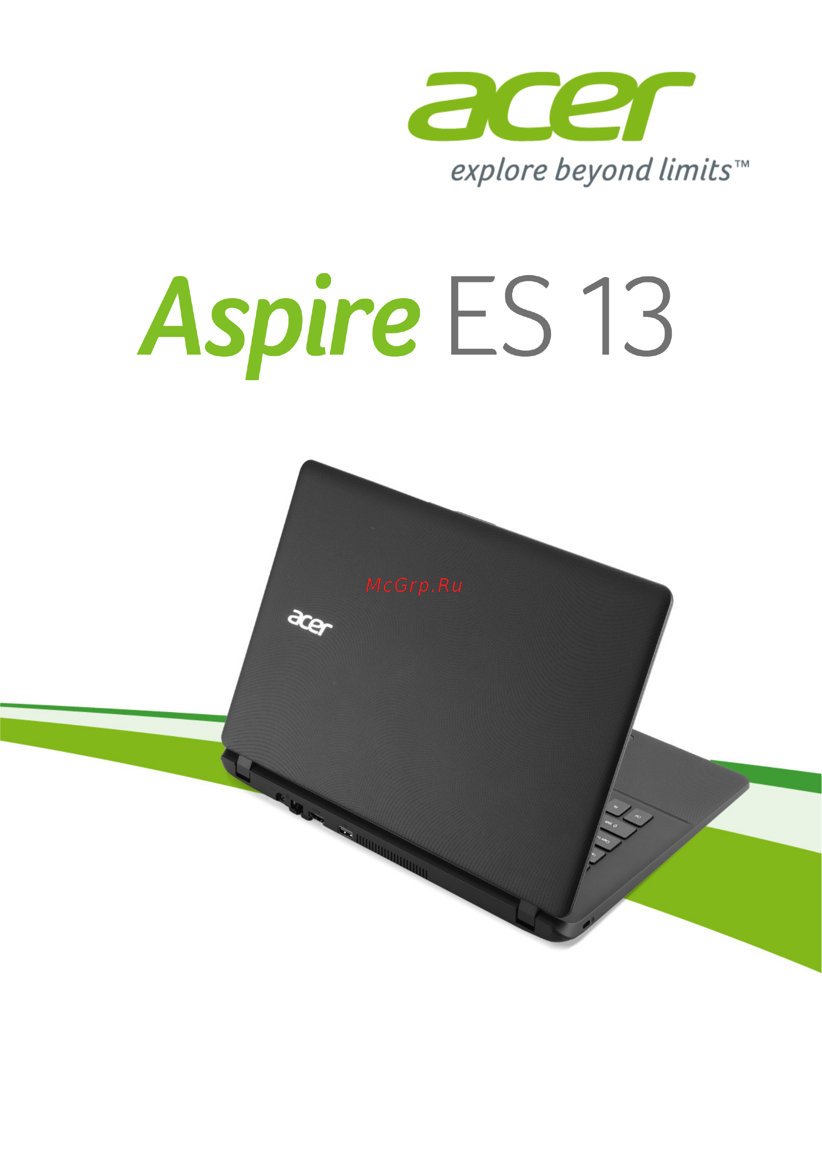 Acer Aspire ES1-331-P3K1 NX.G12ER.001 Инструкция по эксплуатации онлайн