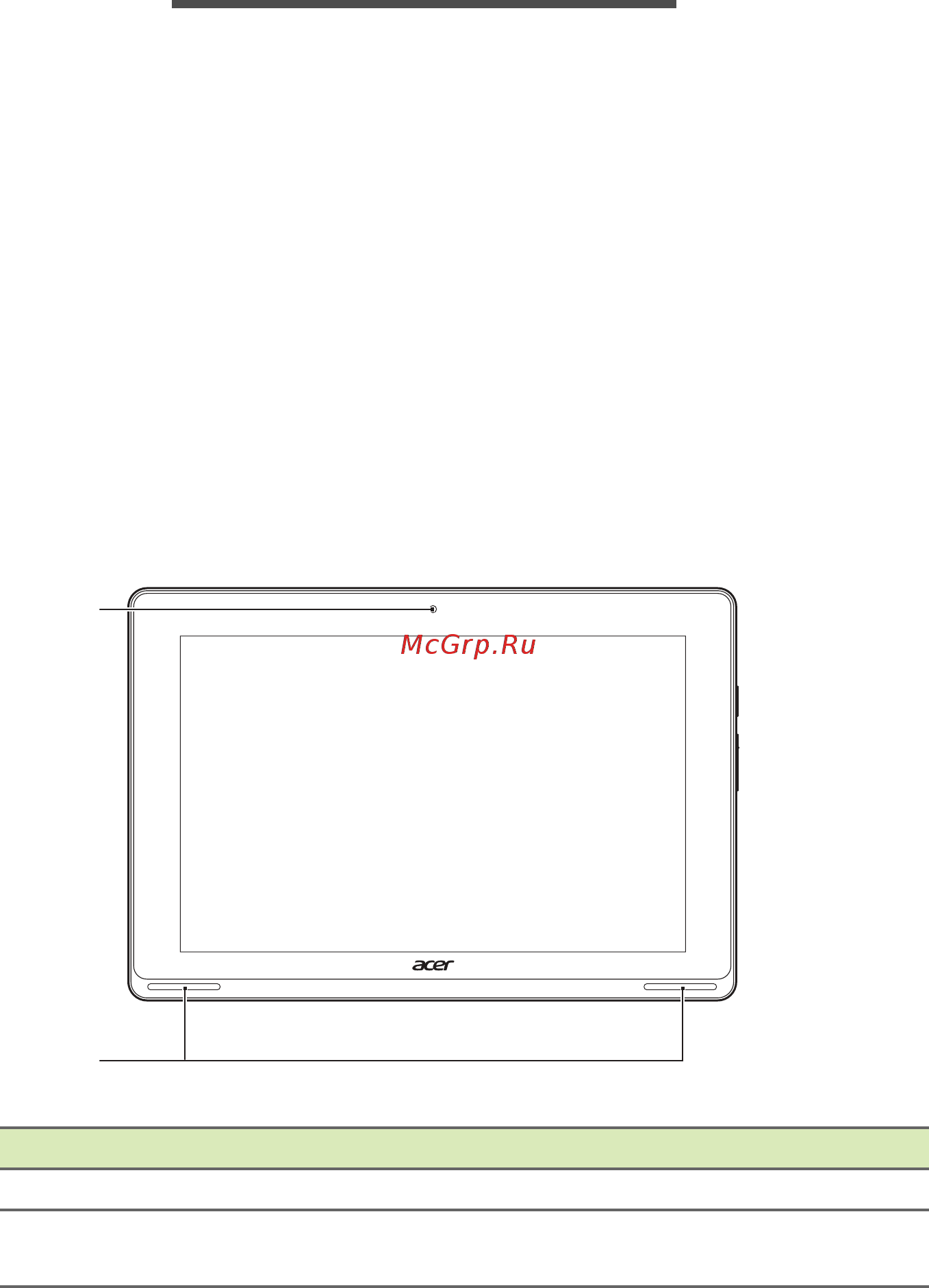 Acer Aspire SwiПланшетh 10 32Gb Dock (SW5-015-19HW) [9/90] Знакомство с компьютером acer